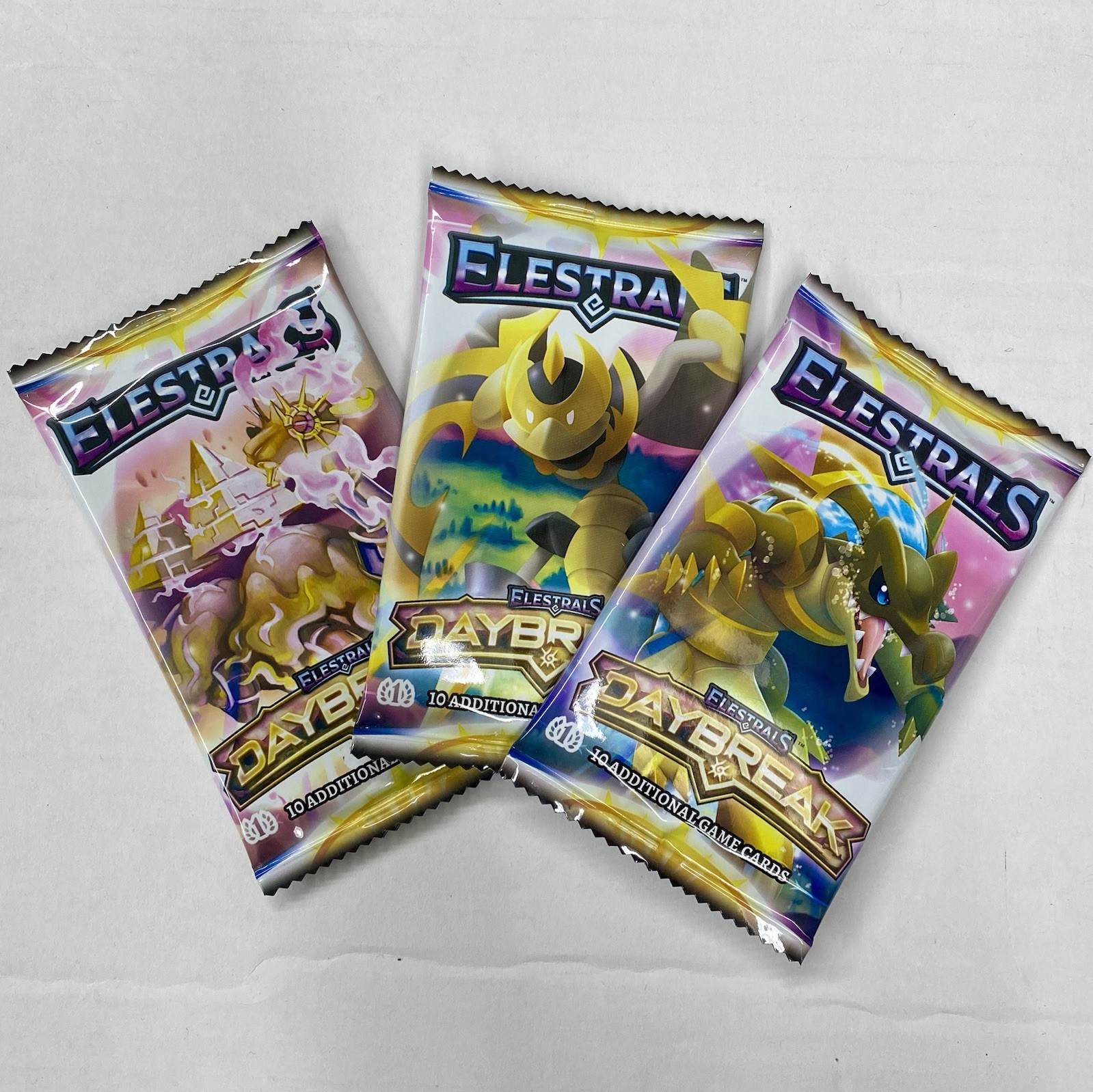 Elestrals Daybreak TCG CCG Booster Pack Lot of 3 Packs (1st EDITION)