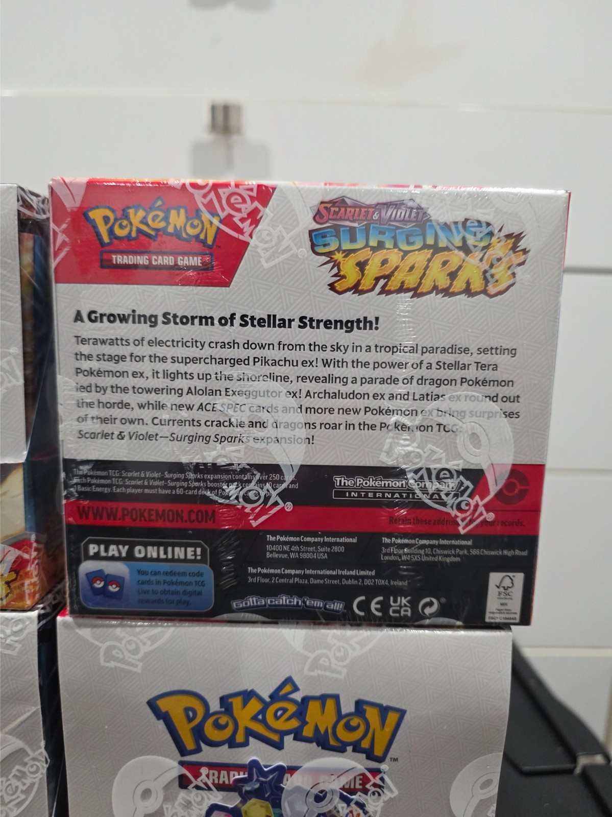 Pokemon Surging Sparks Booster Box 100% authentic! Factory Sealed – Case Fresh!