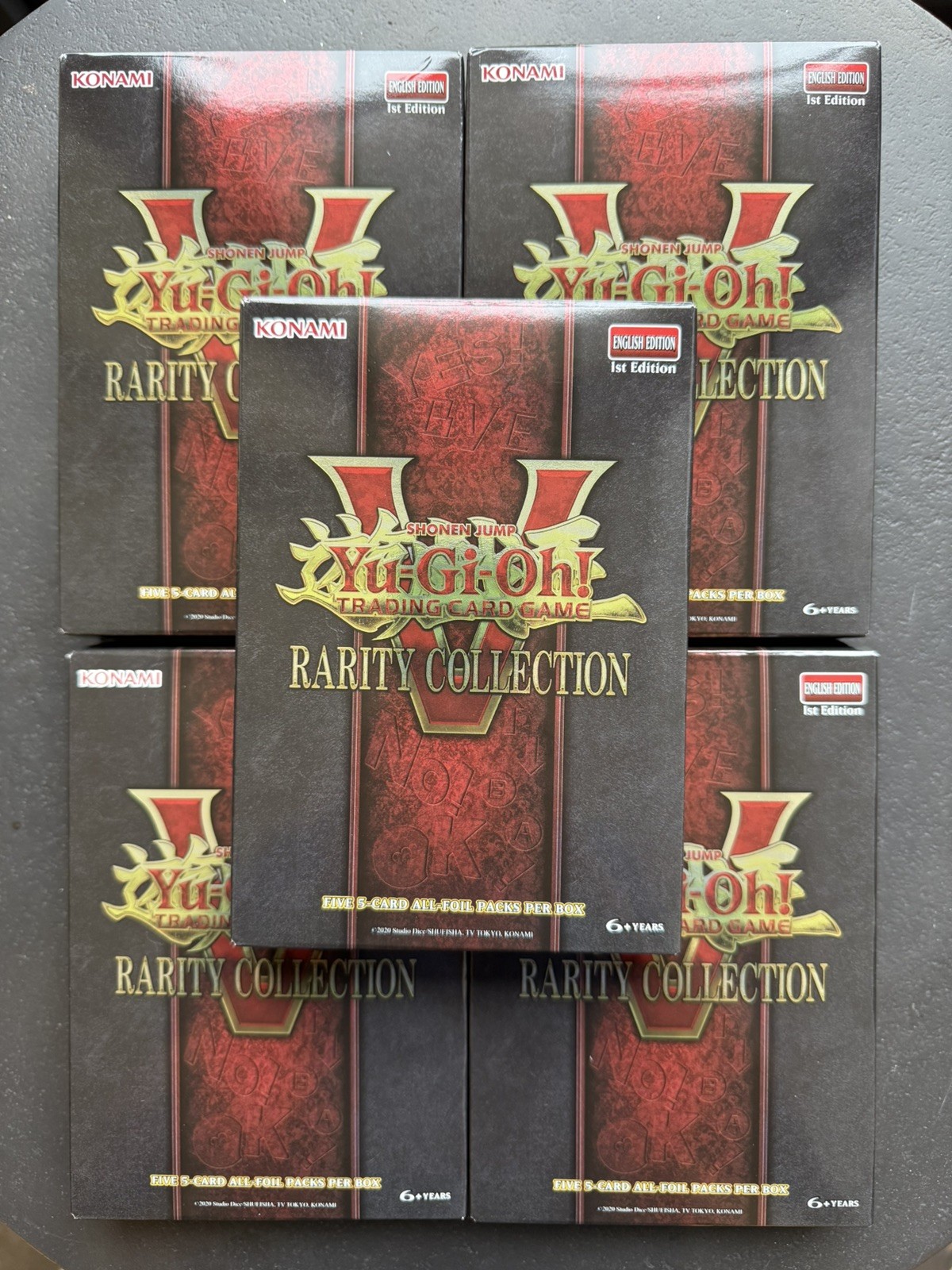 Yu-Gi-Oh! Rarity Collection 5 V Box 1st Edition Lot of 5
