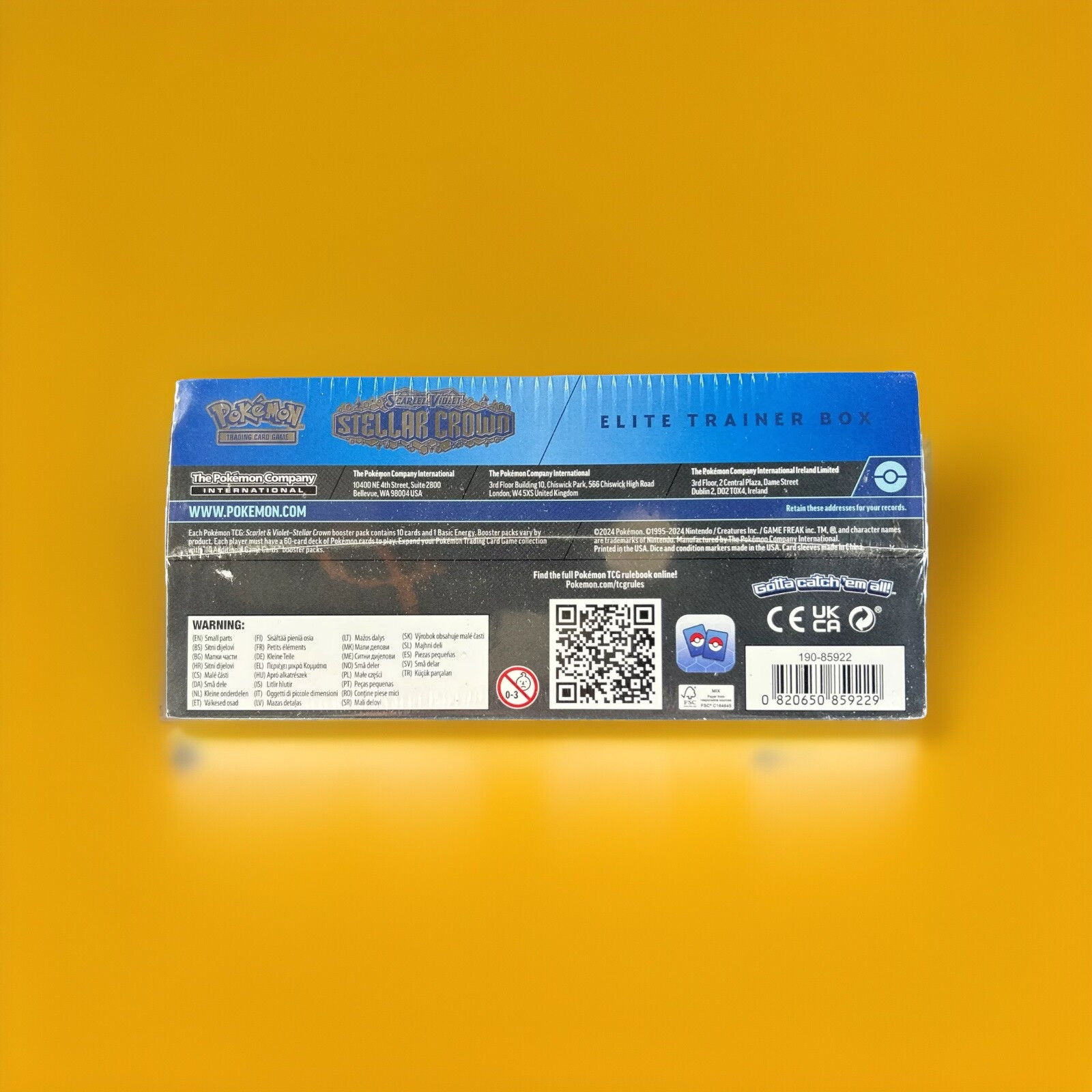 Pokemon Stellar Crown SV07 Elite Trainer Box (ETB) SV07 TCG New Sealed