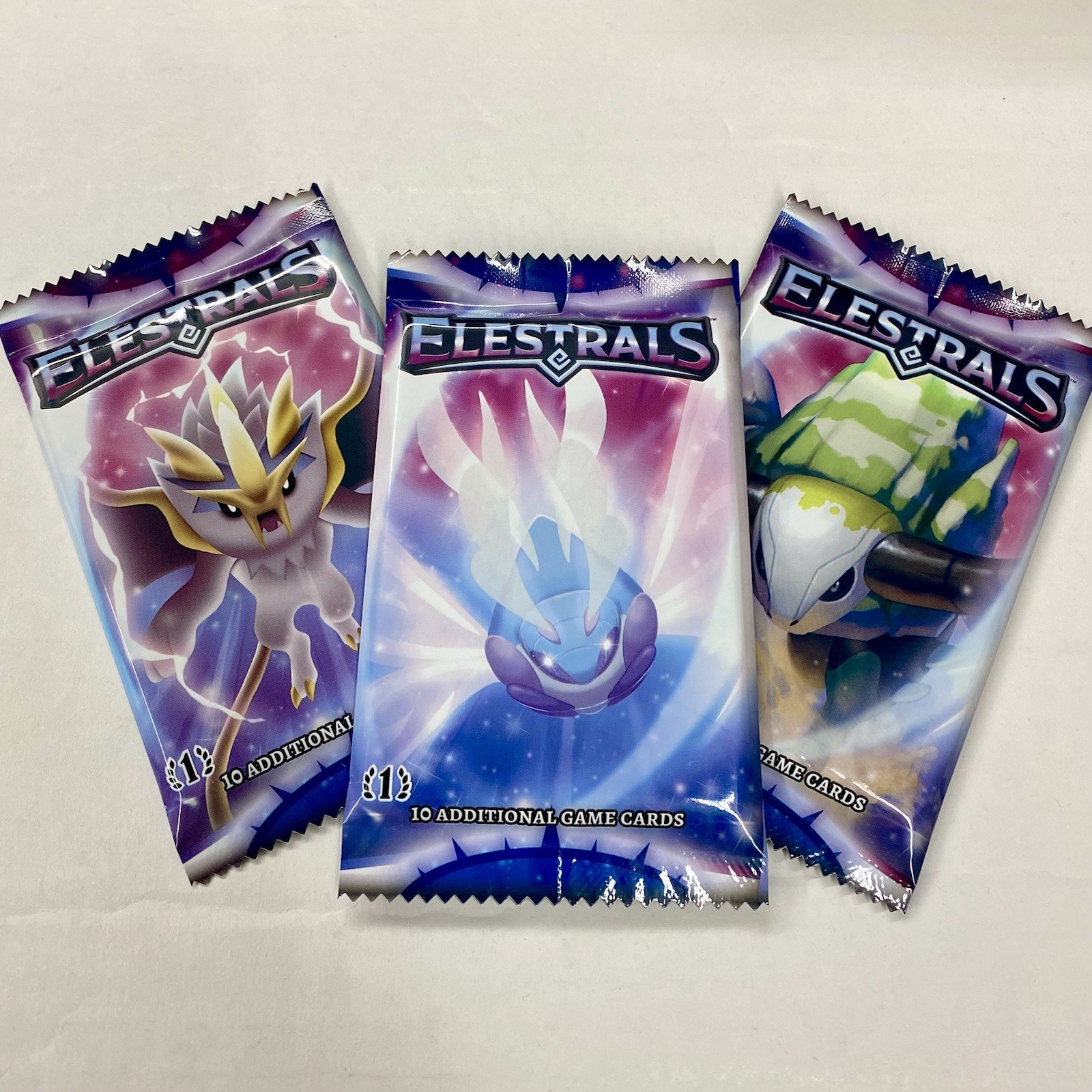 Elestrals Base Set TCG CCG Booster Pack Lot of 3 Packs (1st EDITION)