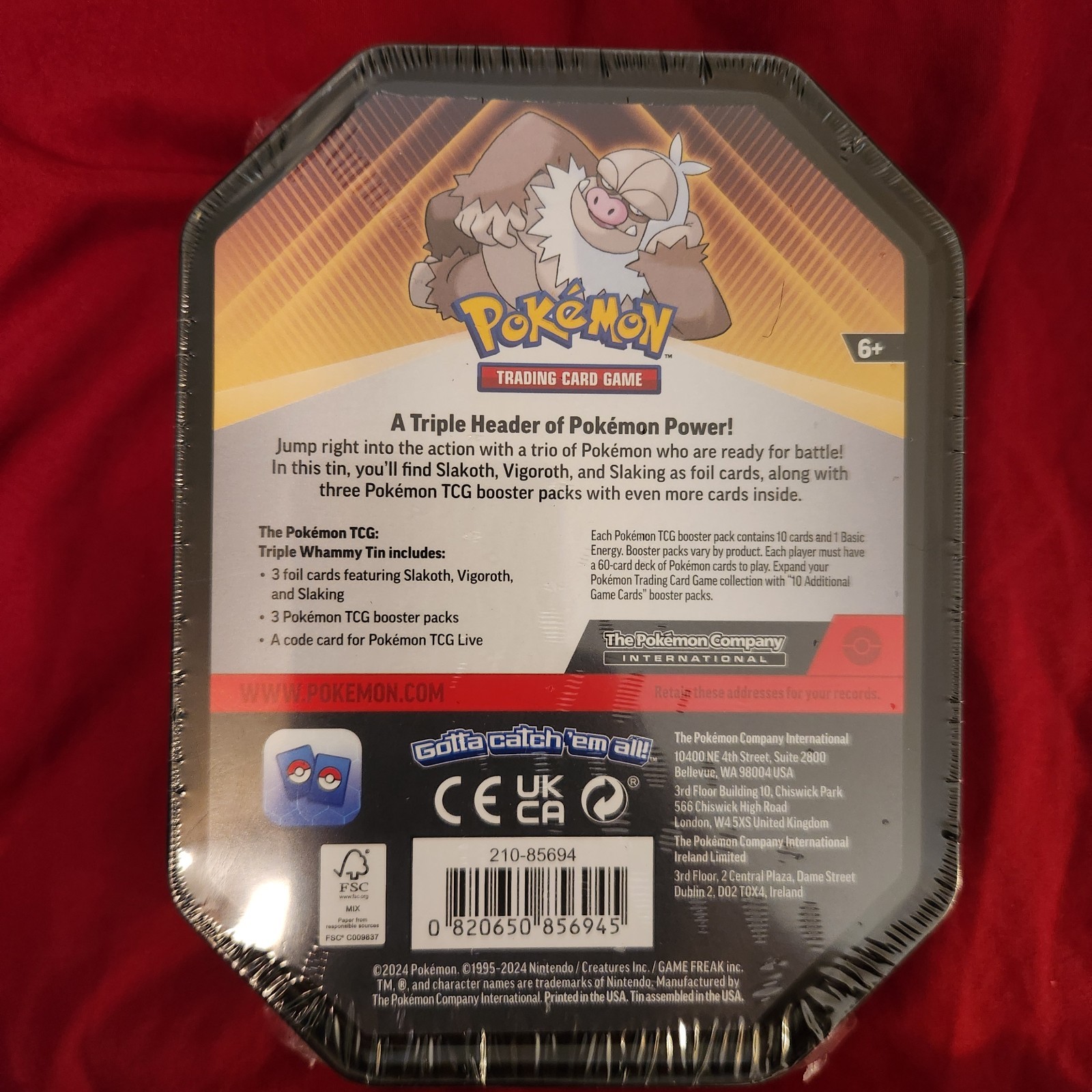 Pokémon TCG Triple Whammy Tin Sealed Lot of 3 Tyranitar Darkrai Slaking