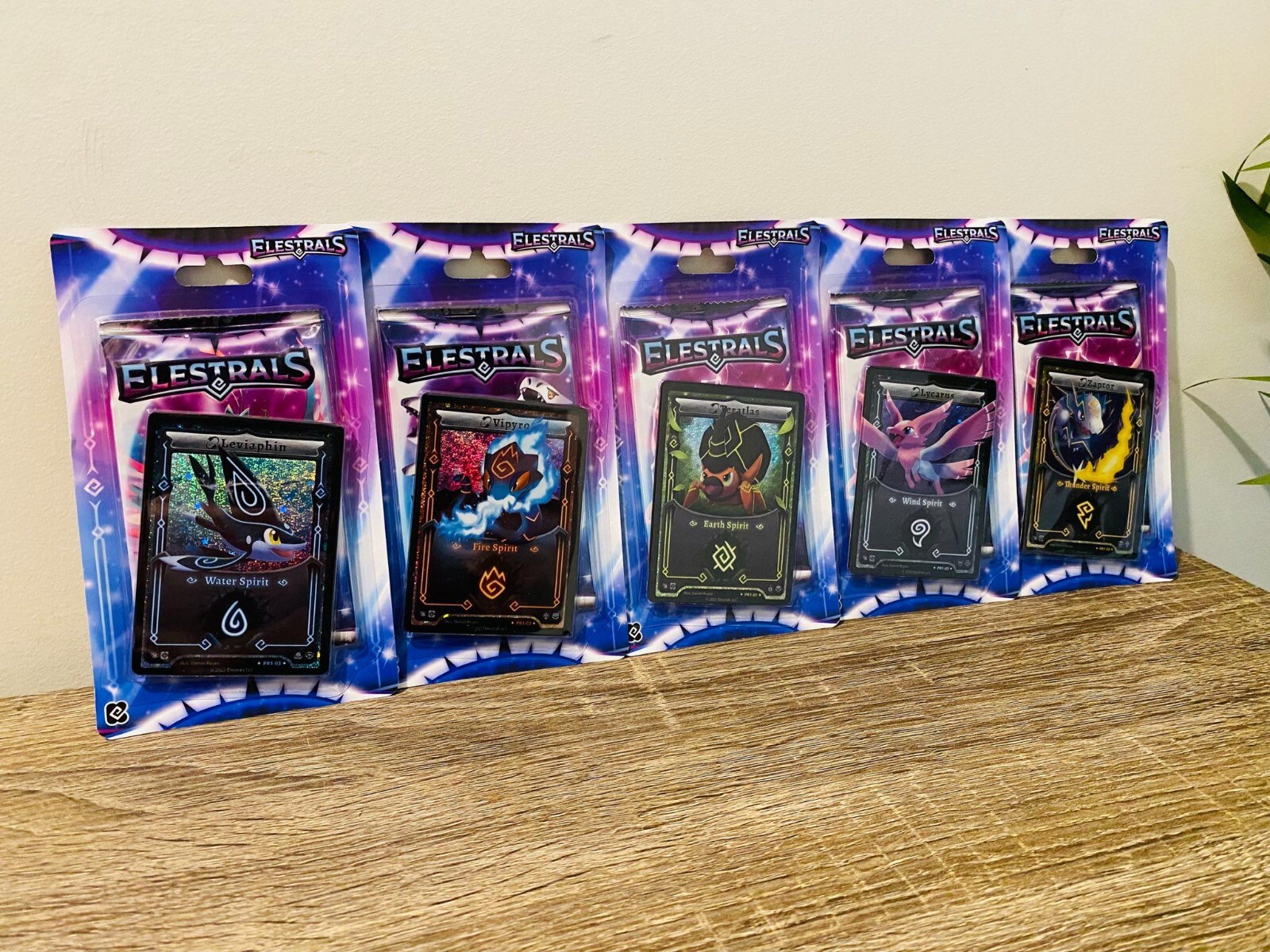 Elestrals Set of 5 Stellar Promo Blister Packs Kickstarter Exclusive IN HAND