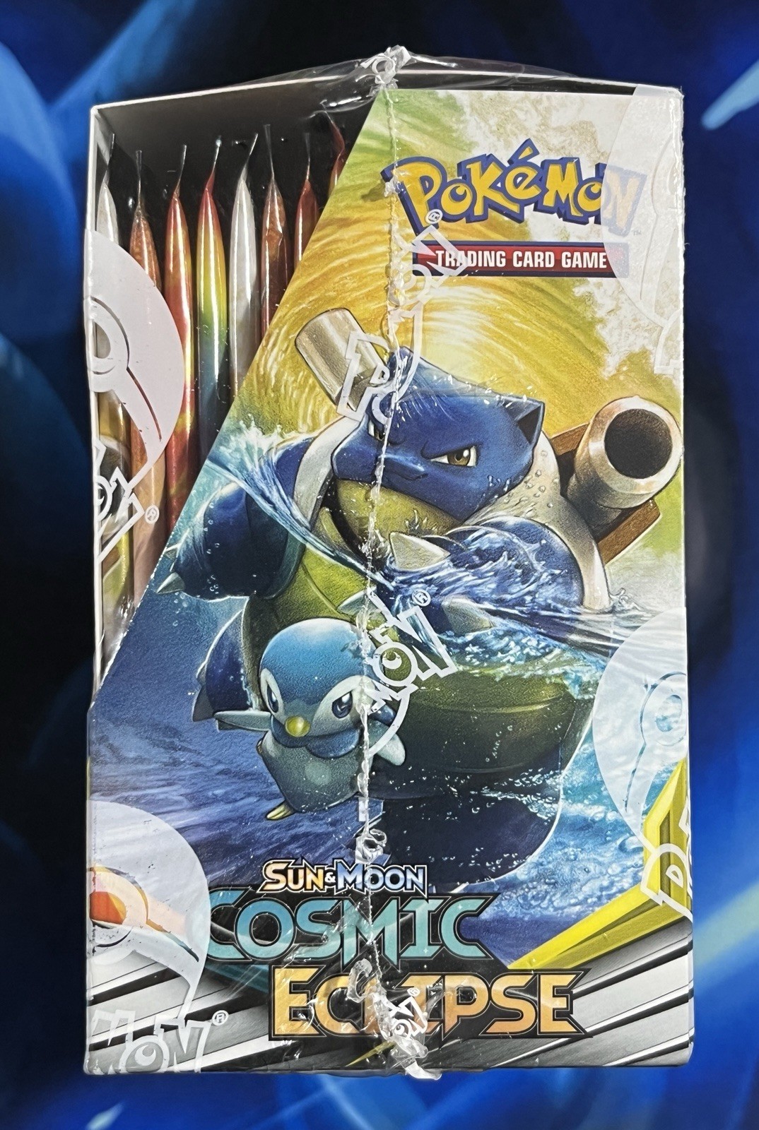 Pokemon 2019 Sun & Moon Cosmic Eclipse Booster Box TCG Sealed W New Acrylic Box