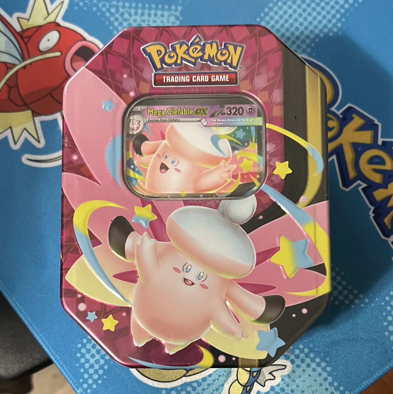 Pokémon TCG Mega Moonlit Tin Mega Clefable EX Promo Metal Tin English 6+