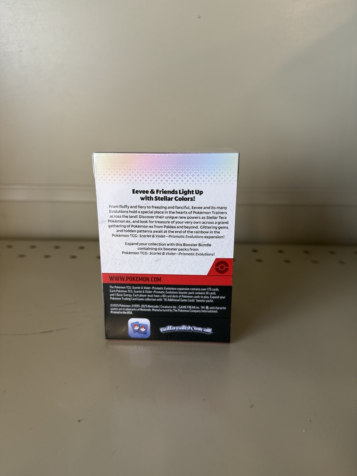 Pokémon TCG Prismatic Evolutions Booster Bundle Box – 6 Booster Packs, English