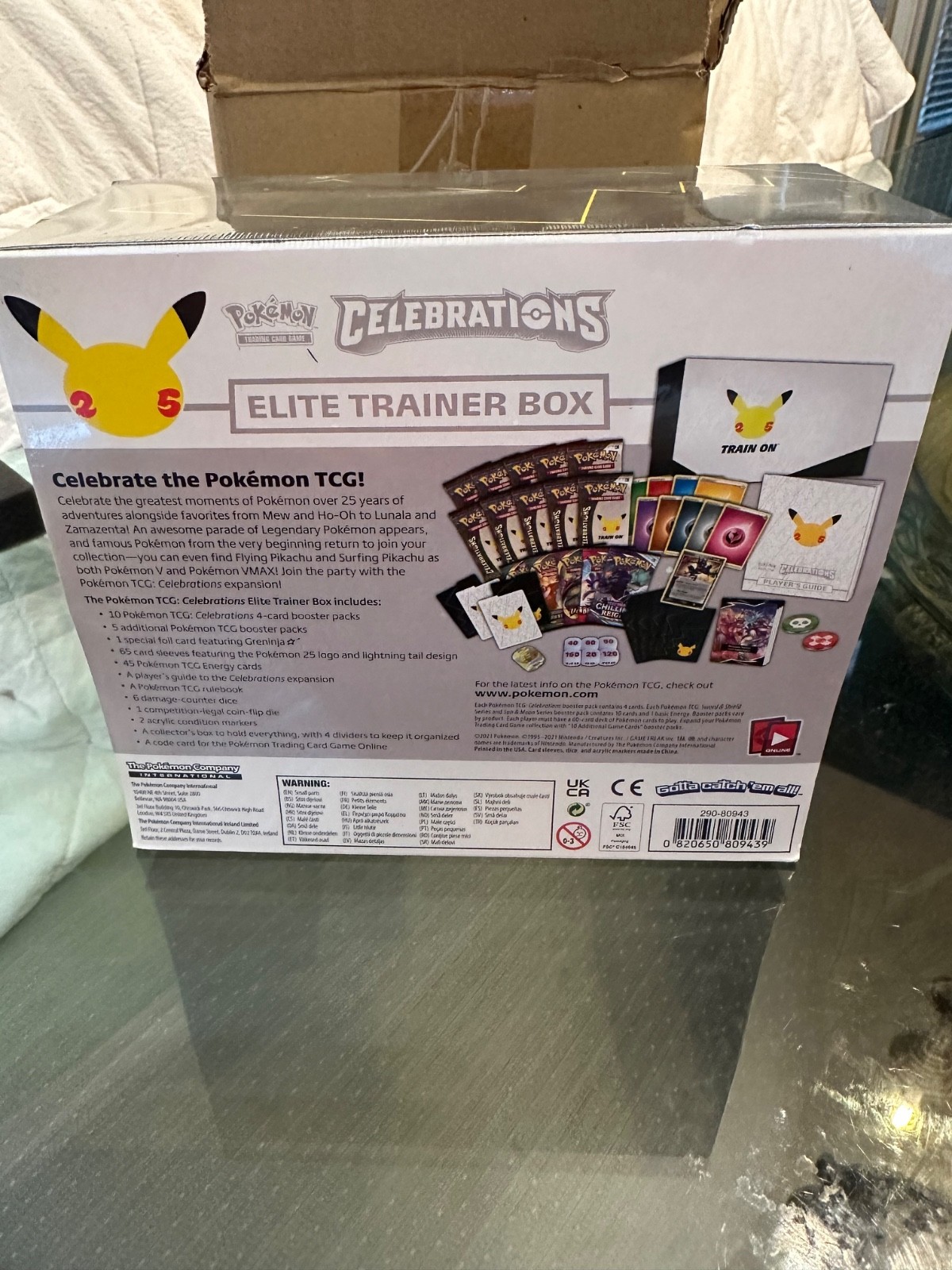 Pokémon 25th Anniversary Celebrations Elite Trainer Box Factory Sealed
