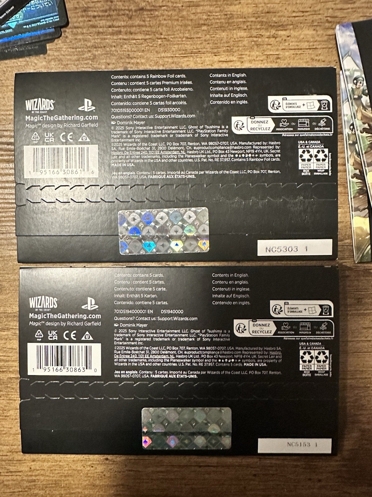 Wizards of the Coast Magic Secret Lair Ghost of Tsushima NON FOIL