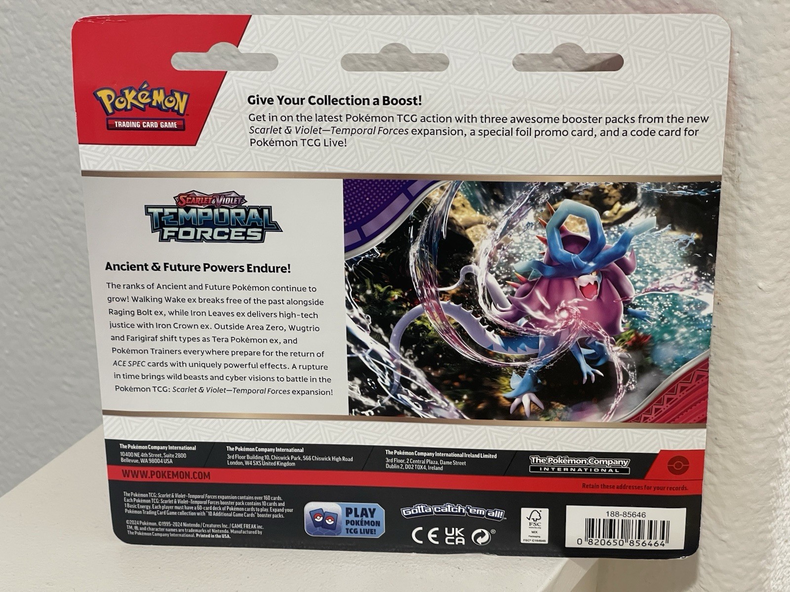 Pokémon TCG Scarlet and Violet Temporal Forces 3-Pack Blisters Jiggly Puff Promo
