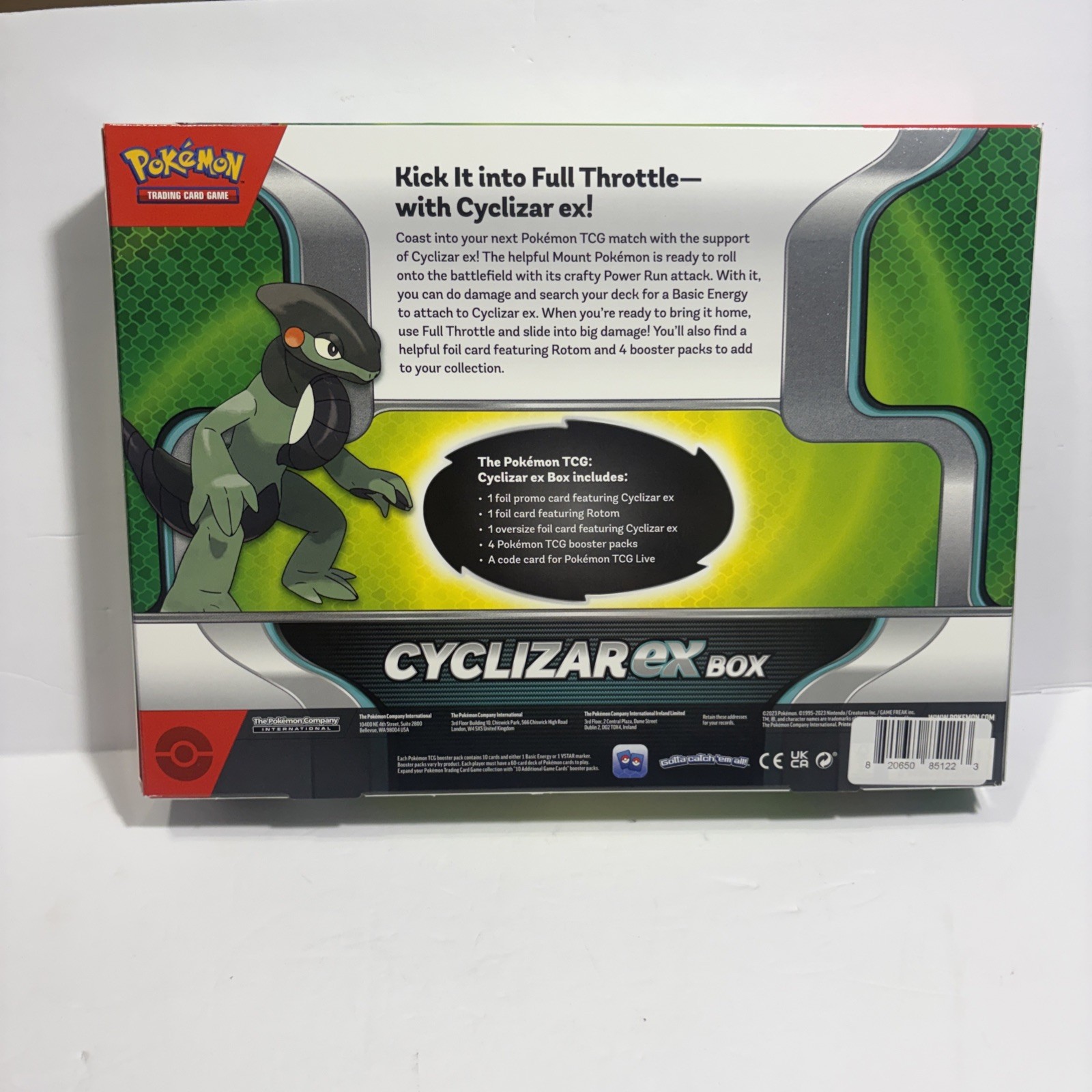 Pokemon TCG Cyclizar ex Box – Factory Sealed Pokemon Card Game