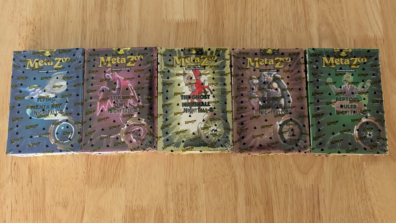 MetaZoo TCG Nightfall First 1st Edition Full Complete Tribal Theme Deck Set (5)