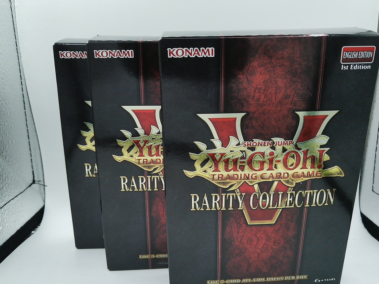 3x Yu-Gi-Oh Rarity Collection V RA05 5-Pack Box English 1st Edition Sealed