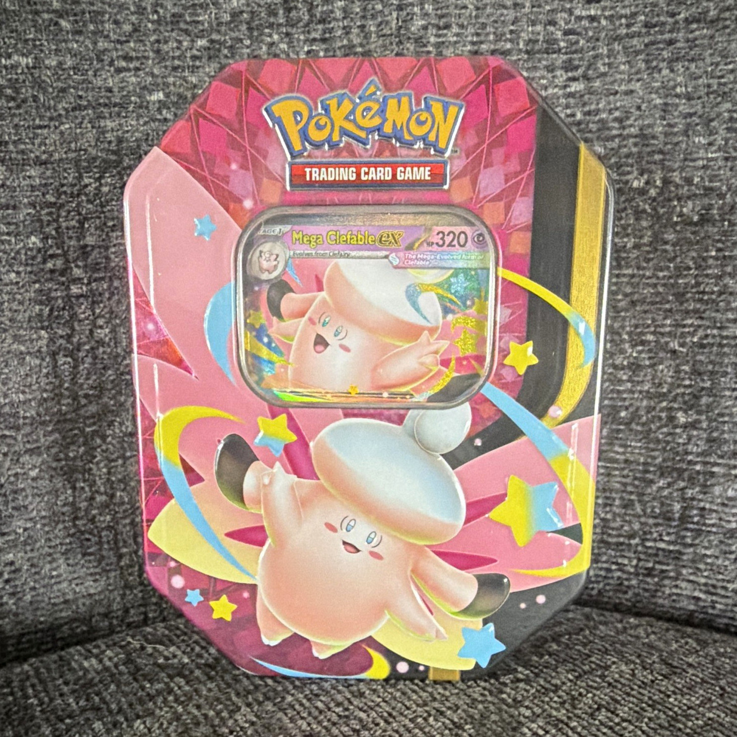 Pokémon TCG Mega Moonlit Tin Mega Clefable-EX Promo Sealed English 10-10389-120