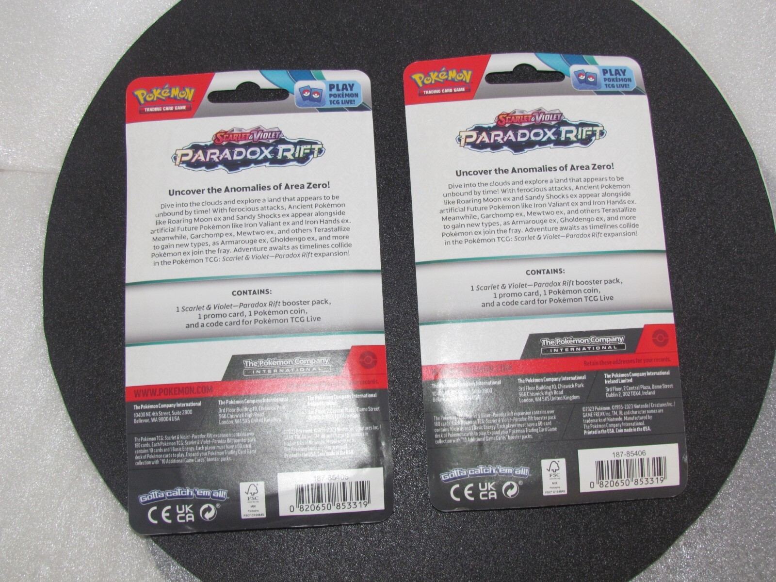 POKEMON TCG Pineco and Sinistea Scarlet & Violet Paradox Rift checklane boosters