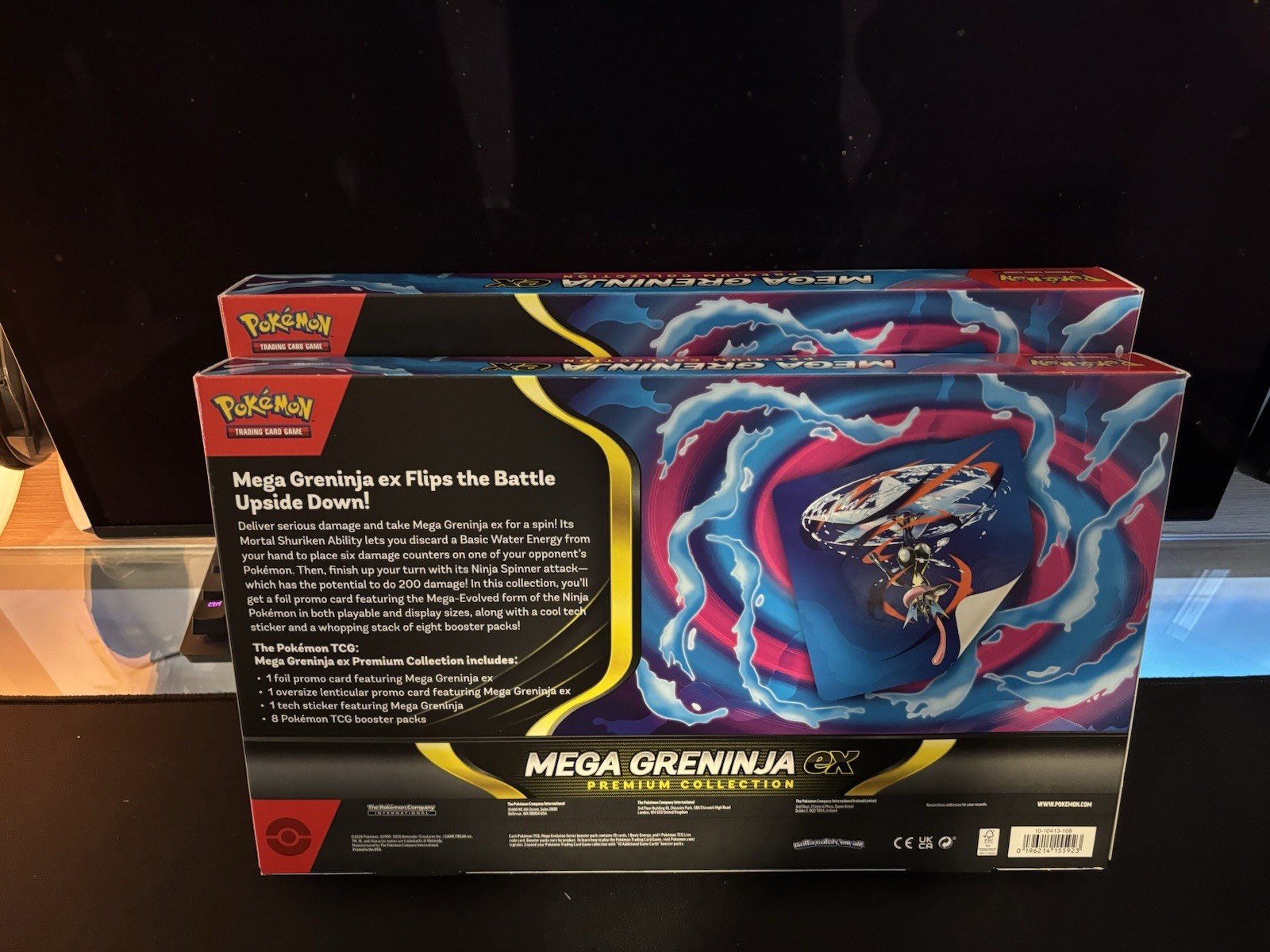 2026 Chaos Rising Mega Greninja EX Premium Collection Box w/ 1 Promo Card 2x