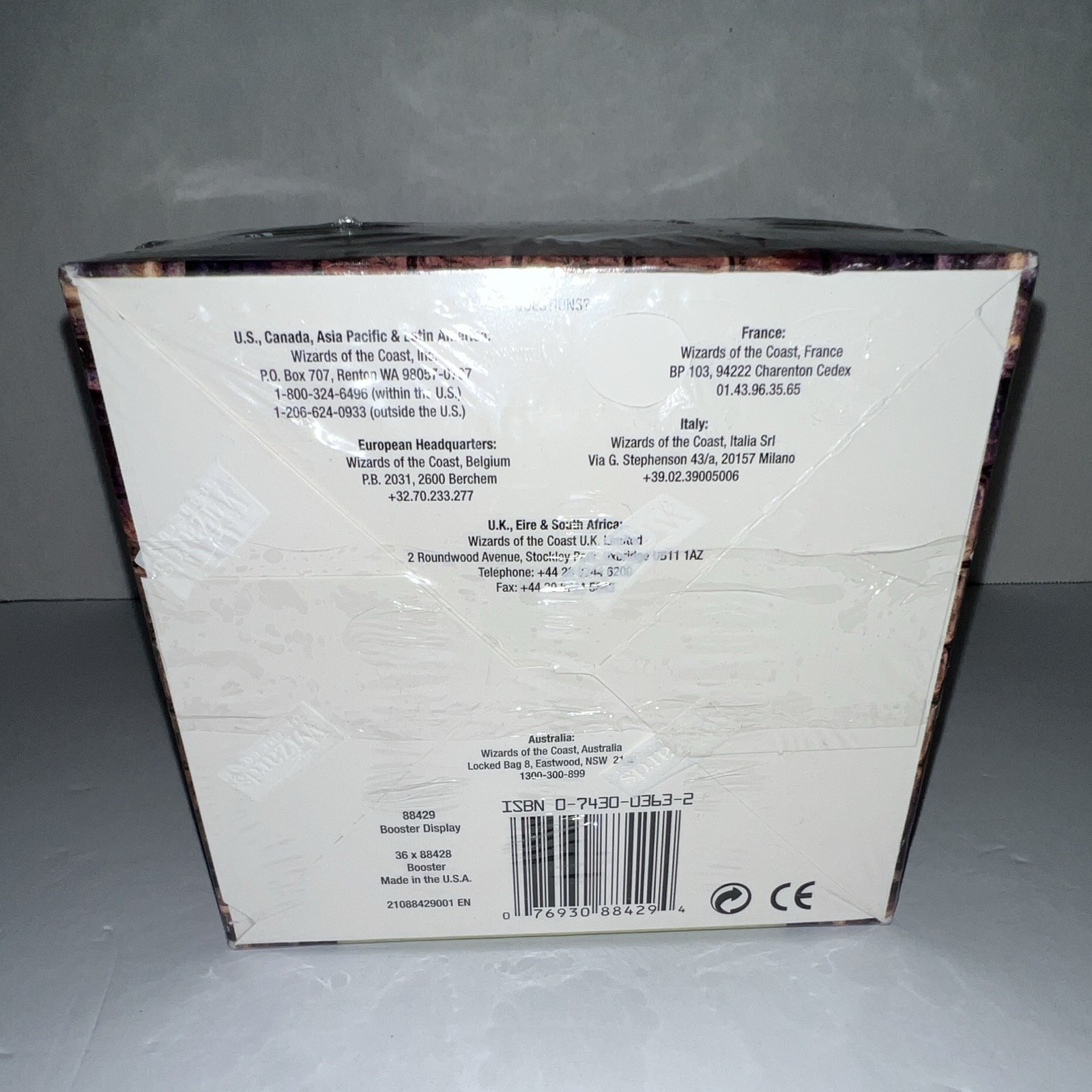 Wizards of the Coast Harry Potter TCG Quidditch Cup Booster Box 36P EN 2003