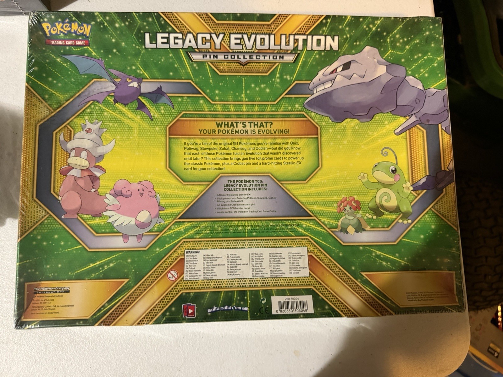 Pokémon TCG Legacy Evolution Pin Collection Box Promo Pin EN 2017 1 Box