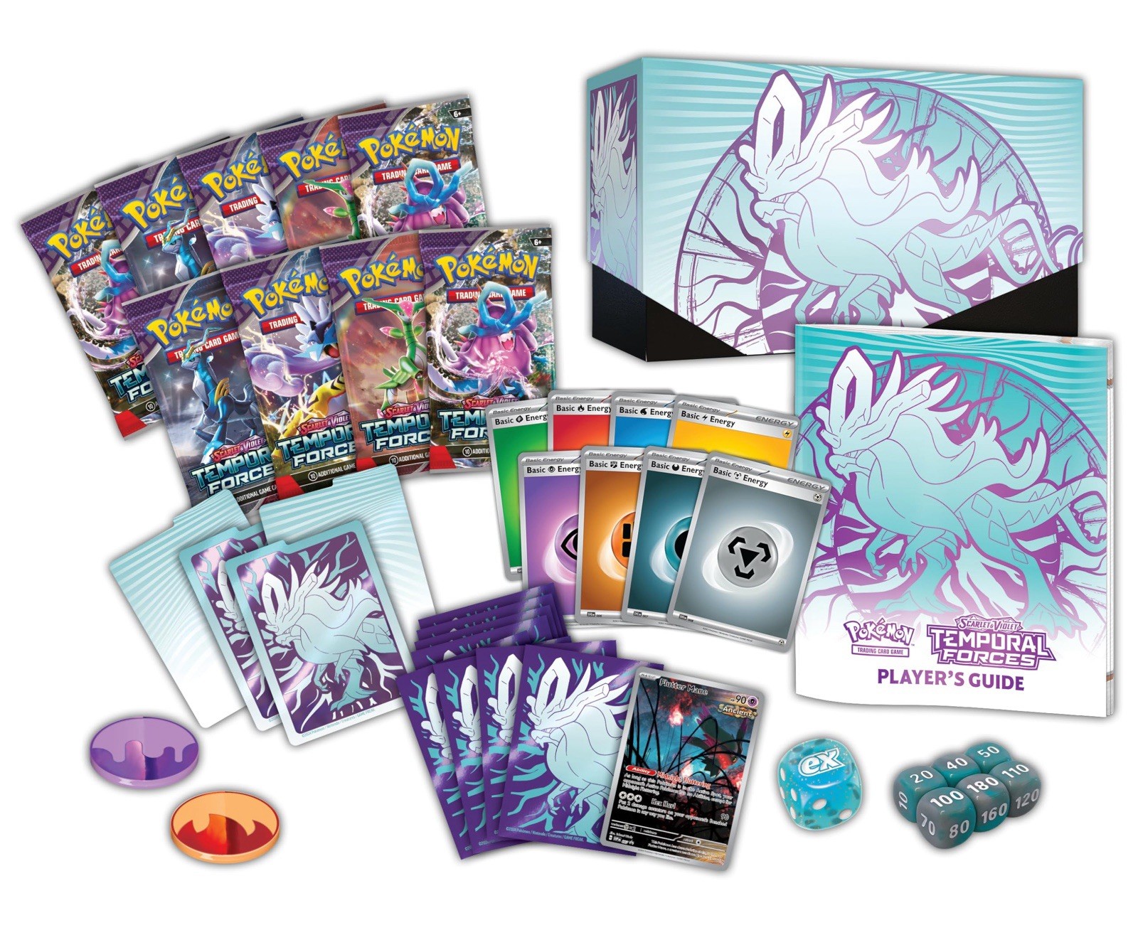 Pokemon TCG Scarlet & Violet Temporal Forces Elite Trainer Box Factory Sealed!