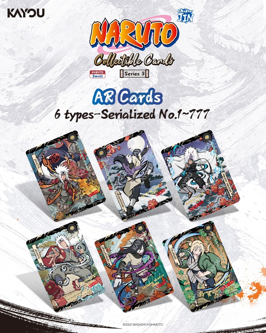 CASE of Naruto Kayou Series 3 Chapter Jin English 5 Pack Boxes (36 Boxes)