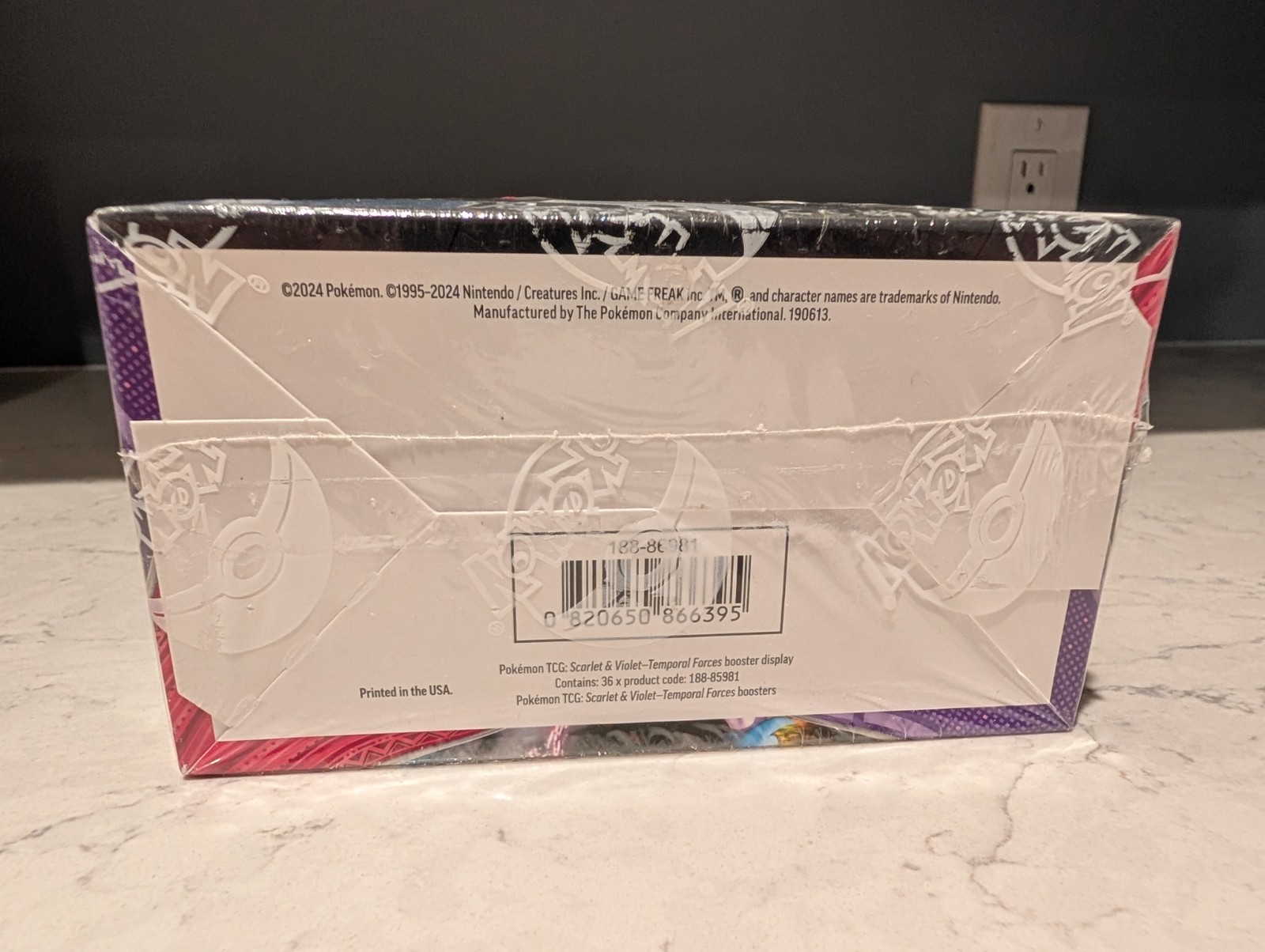 *NEW/SEALED* w Acrylic Pokemon TCG Scarlet & Violet Temporal Forces Booster Box