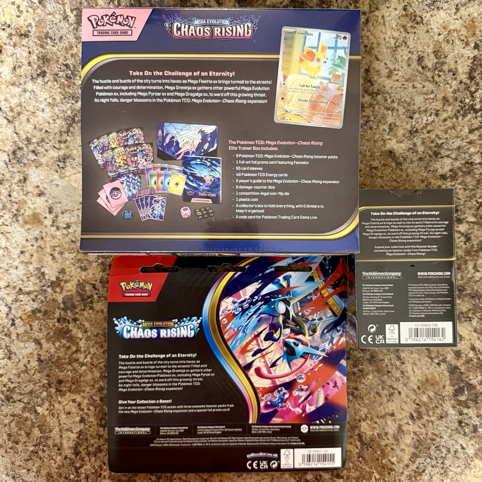 Pokemon Chaos Rising Elite Trainer Box + Booster Bundle + 3-Pack (18 packs!)