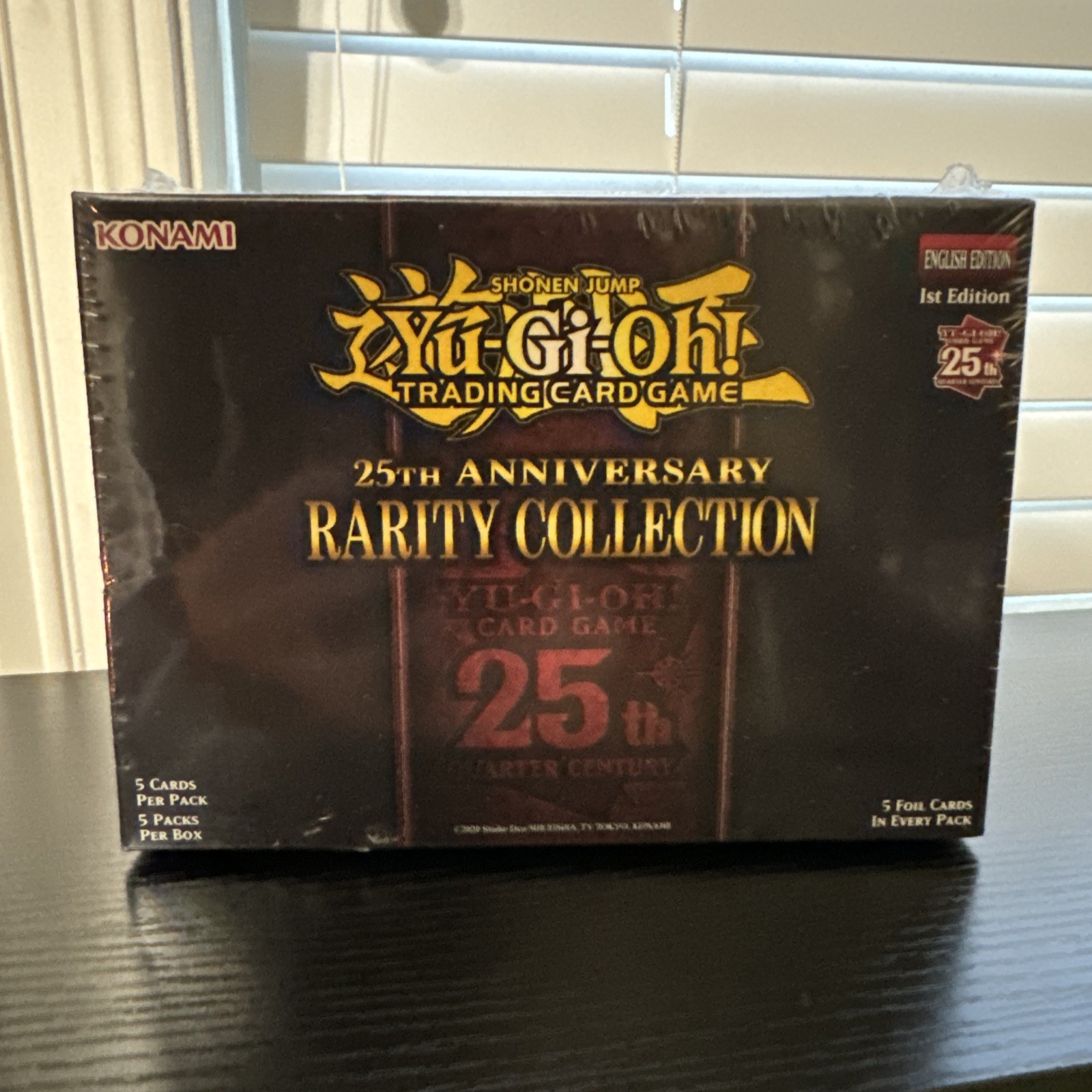 Yugioh 25th Anniversary Rarity Collection Mini Box 1st Edition Sealed 5 Packs.