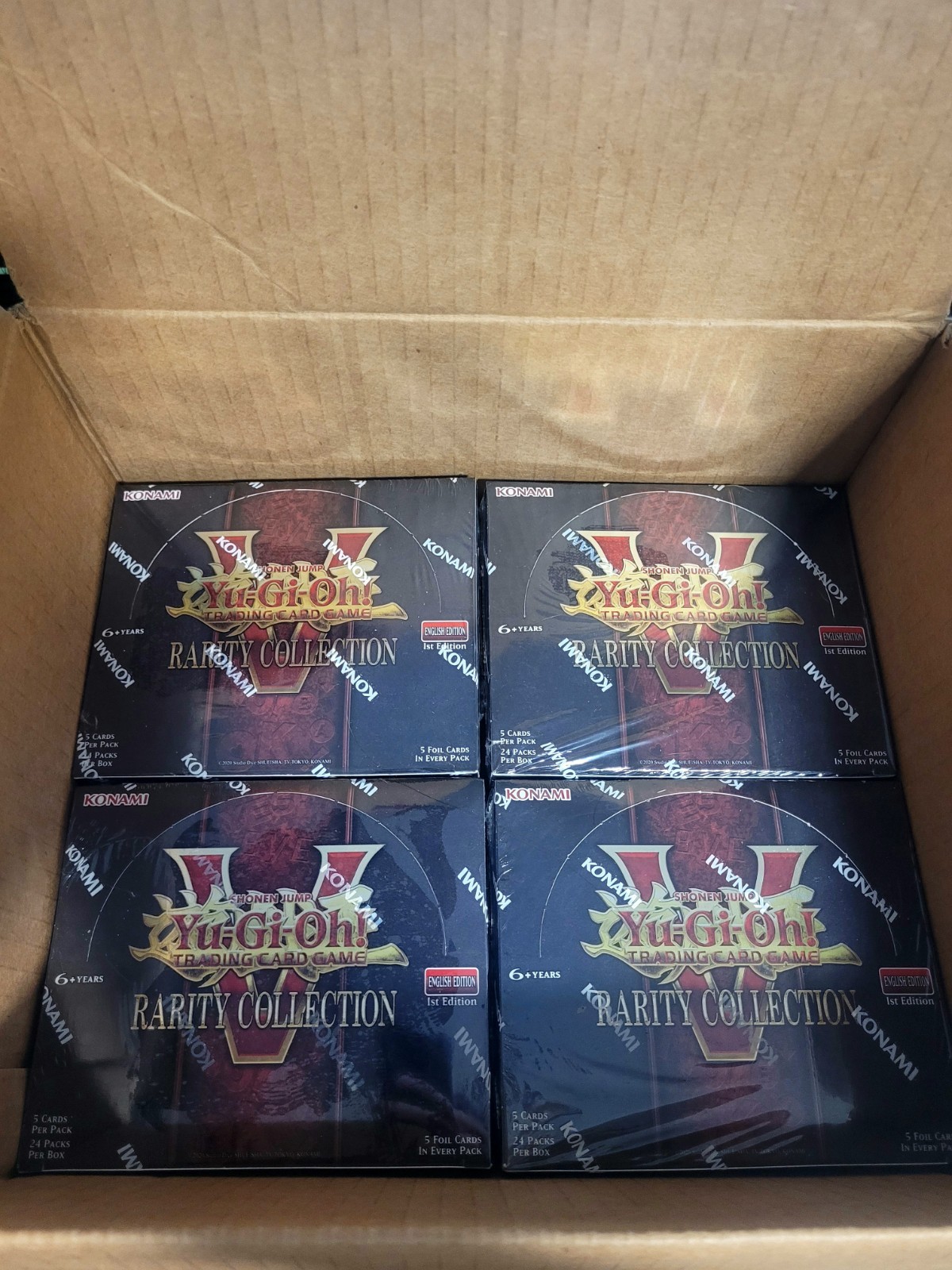 X4 Yu-Gi-Oh! Rarity Collection 5. Booster Box 1st Edition Factory Sealed Konami