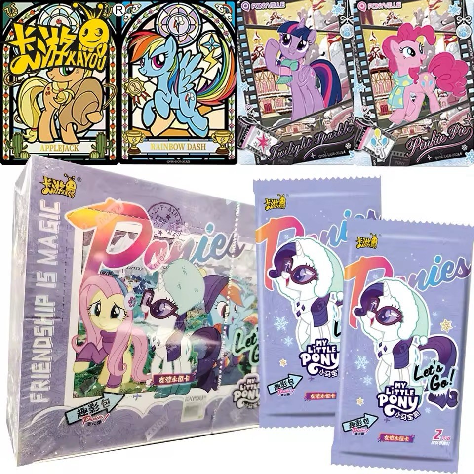 My Little Pony 30 Packs Booster Box CCG Trading Card Kayou Hasbro Purple