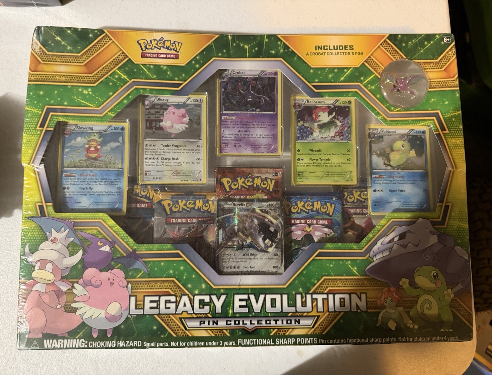 Pokémon TCG Legacy Evolution Pin Collection Box Promo Pin EN 2017 1 Box