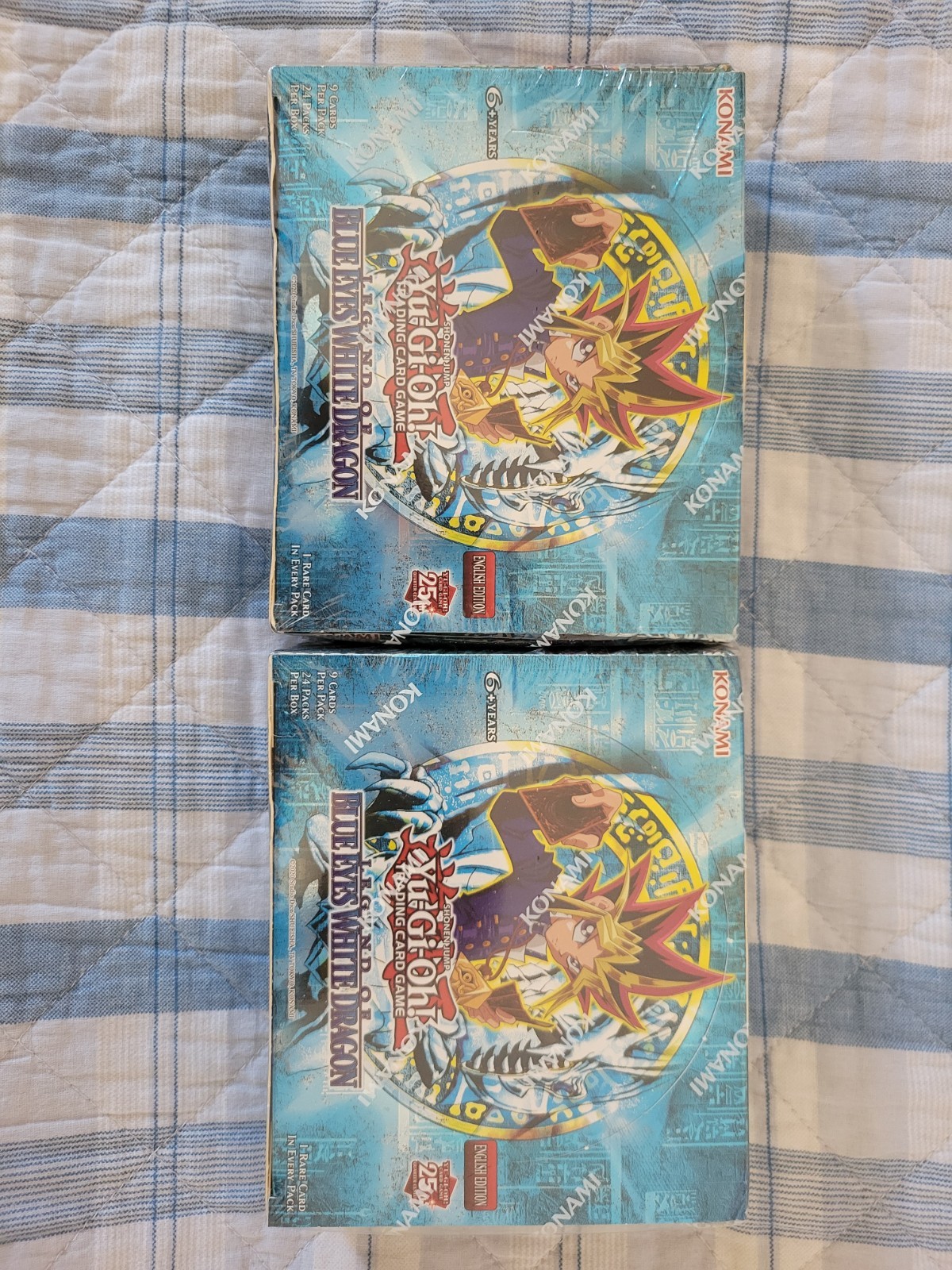x2Yu-Gi-Oh Legend of Blue-Eyes White Dragon Booster Box 25th Anniversary Edition