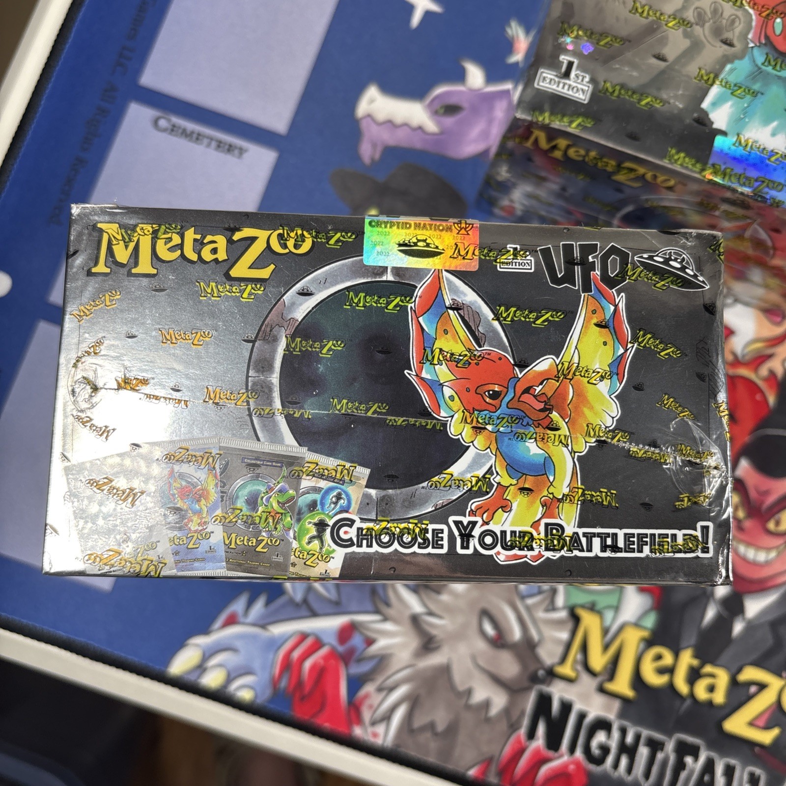 Lot of 3 MetaZoo UFO 1st Edition Booster Boxes TCG Cryptid Nation