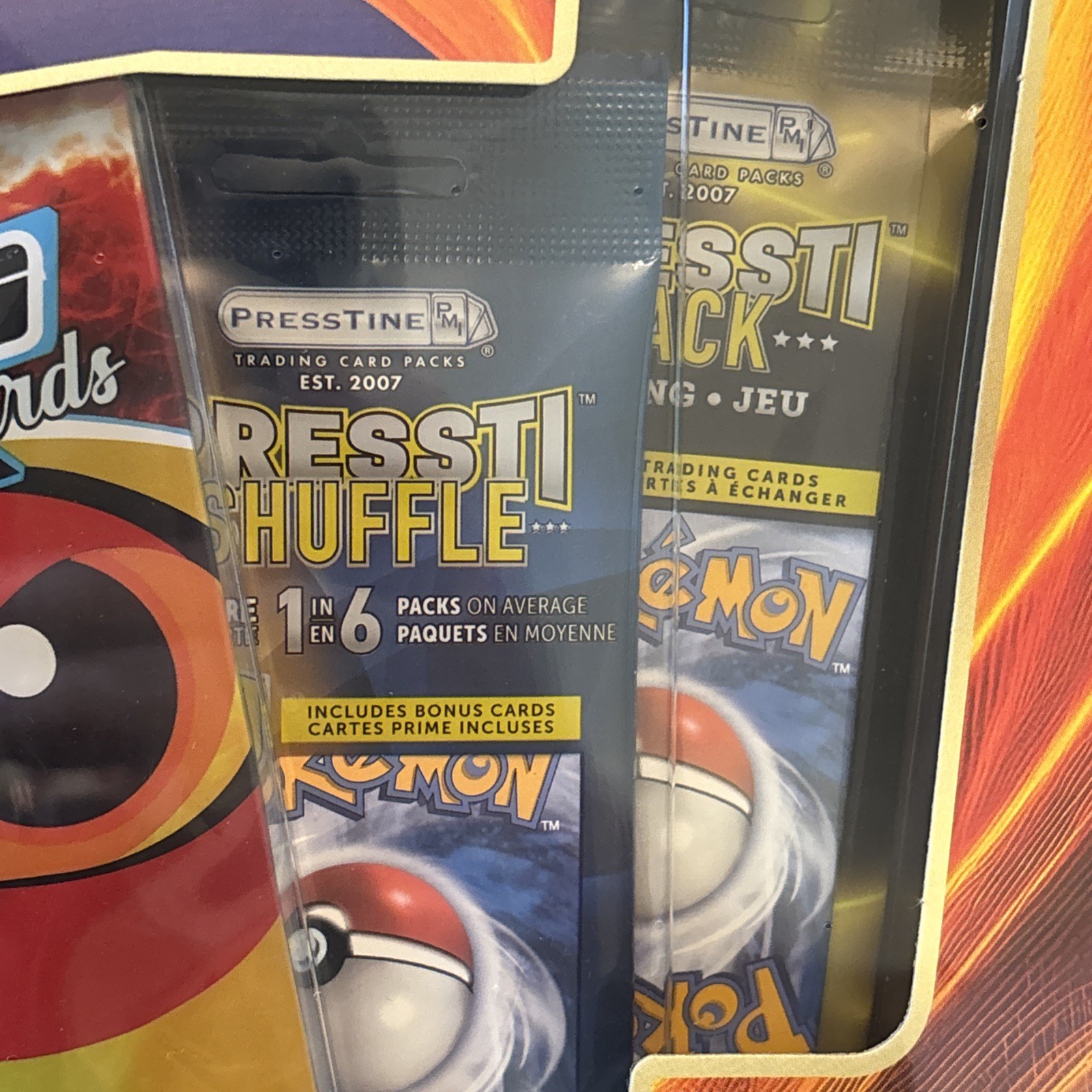 Presstibundle Pokémon Card Bundle 5 Pack, 50+ Cards, 5+ Holo or Rare Sealed Box