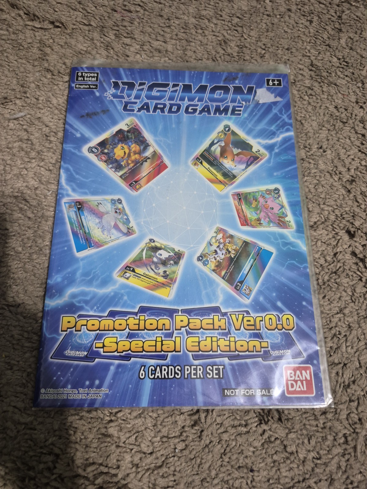 Digimon CCG TCG Promotion Pack Ver 0.0 Special Edition Promo 6 Card Set NEW Eng