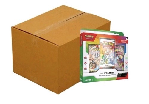 Pokemon TCG First Partner ILLUSTRATION COLLECTION CASE Factory Sealed 6 ct