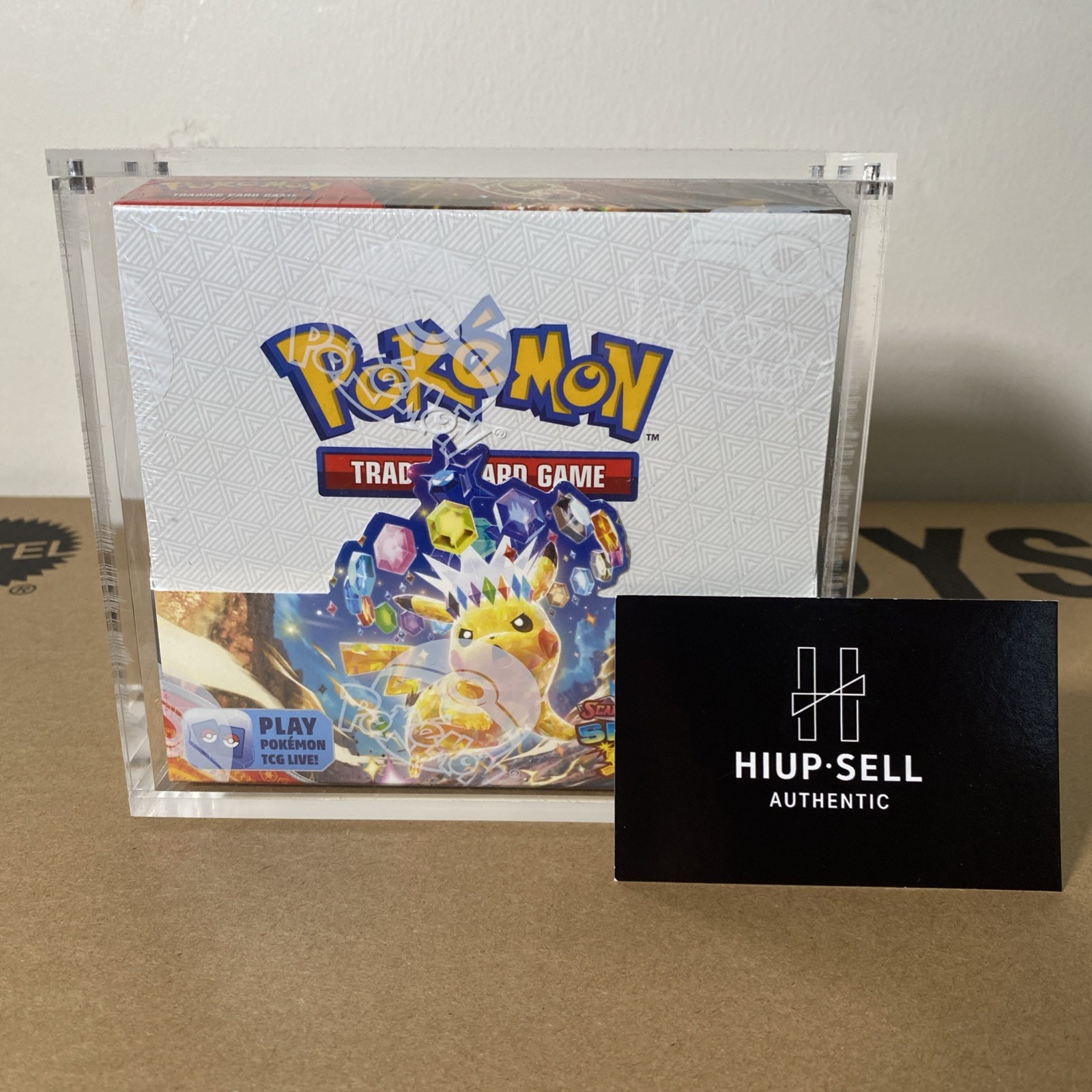 Pokémon Surging Sparks Booster Box 36 Packs – NEW & SEALED with acrylic case