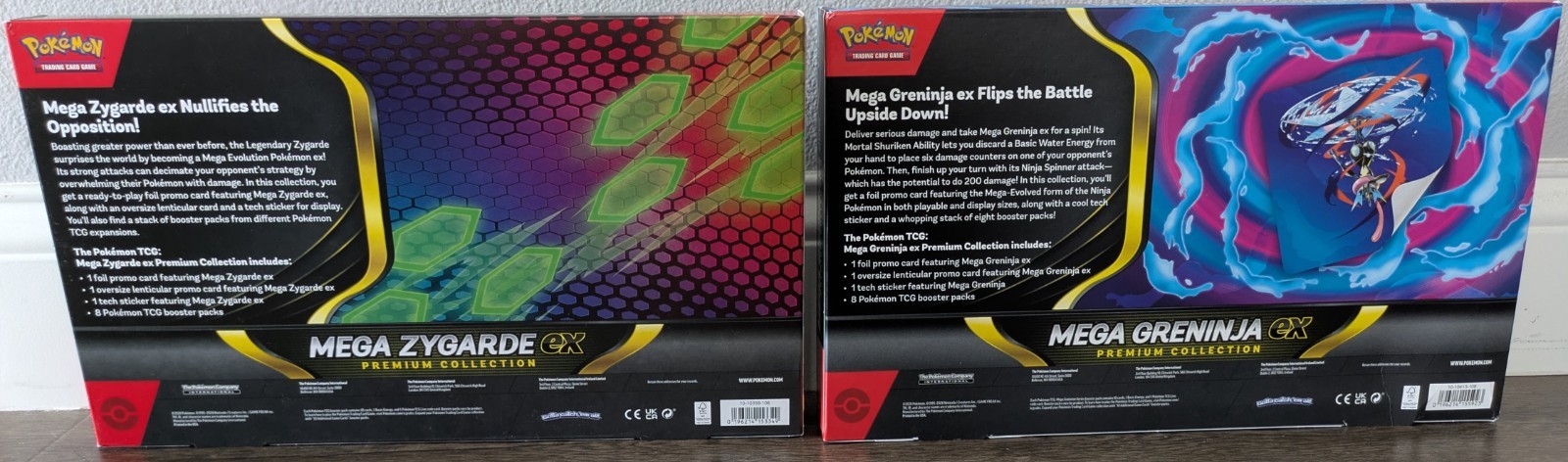 Pokémon Mega Zygarde & Mega Greninja ex Premium Collection Box [LOT OF 2 SEALED]