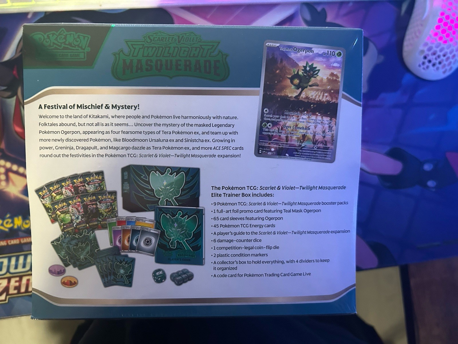 Pokemon TCG Scarlet & Violet Twilight Masquerade Elite Trainer Box Sealed