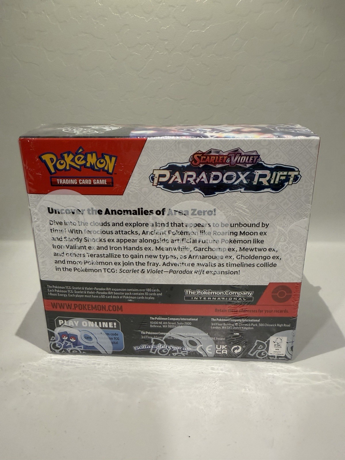 Pokemon TCG Paradox Rift Booster Box 36 Brand New Factory Sealed. **Minor dent**