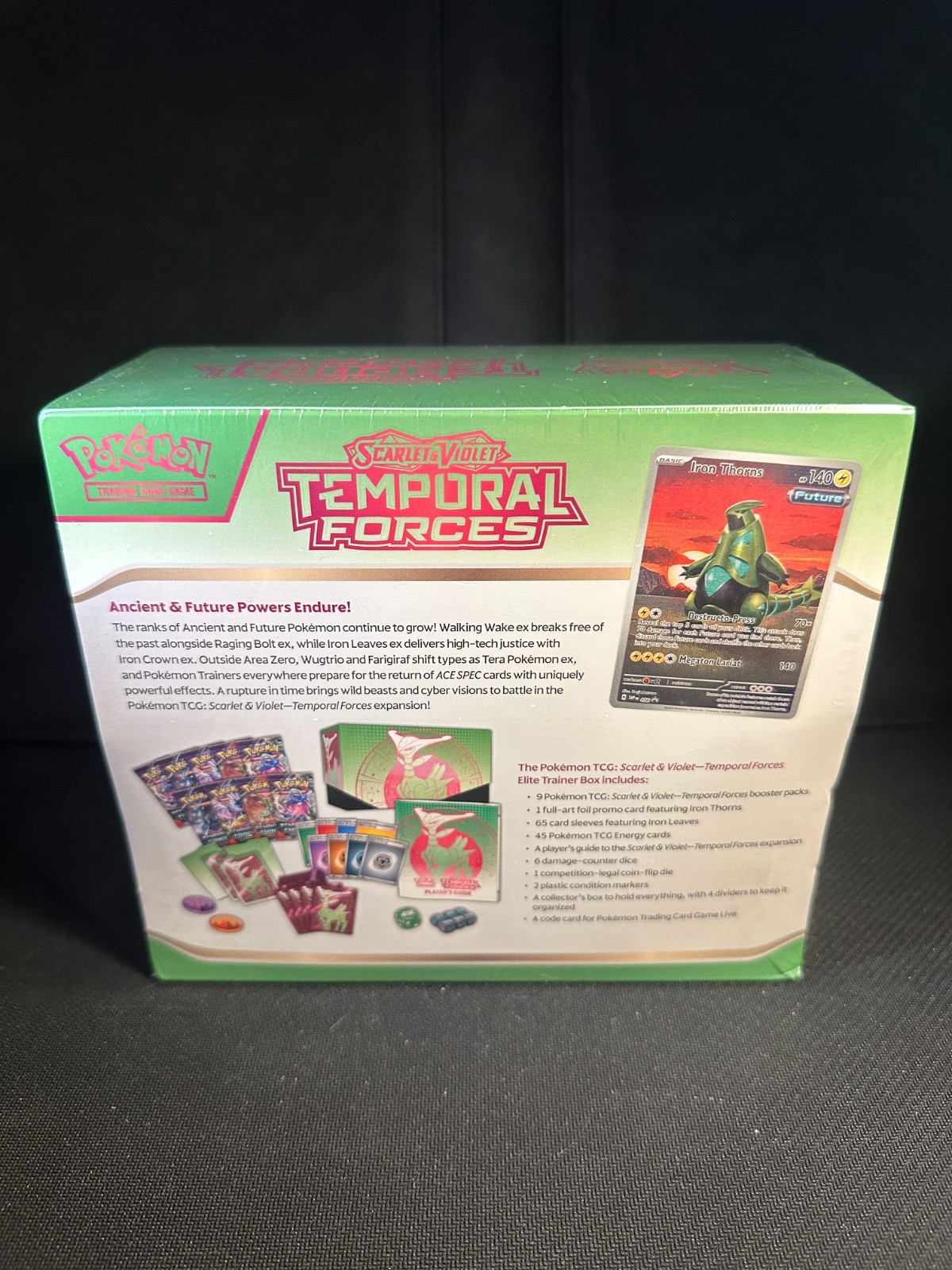 Temporal Forces ETB [Iron Leaves] – Factory Sealed – Pokémon TCG – Brand New