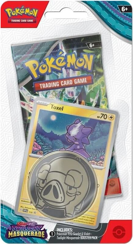 Twilight Masquerade Checklane Blister – Toxel Promo Sealed Pokemon 2024