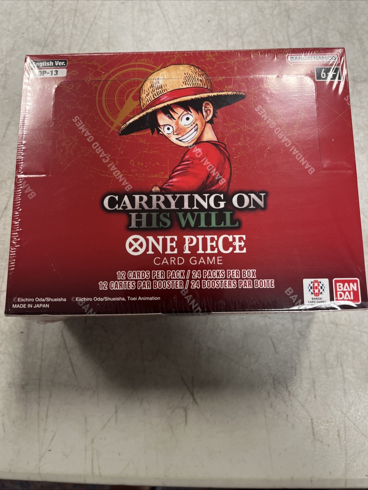 One Piece TCG: Carrying On His Will Booster Box (OP-13) SEALED NEW English