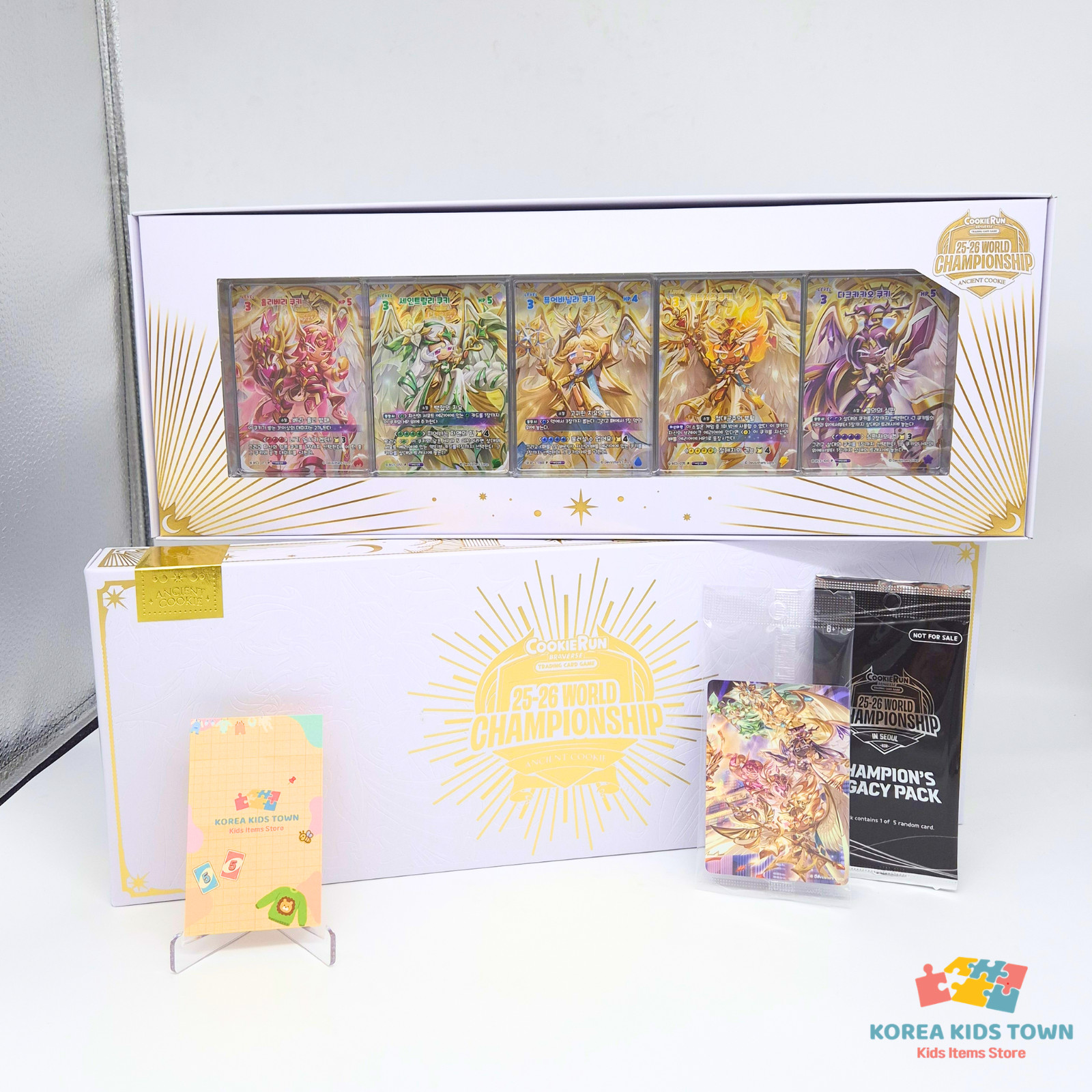 Cookie Run Braverse World Championship Ancient Cookie Card Set + 1 Promo Pack