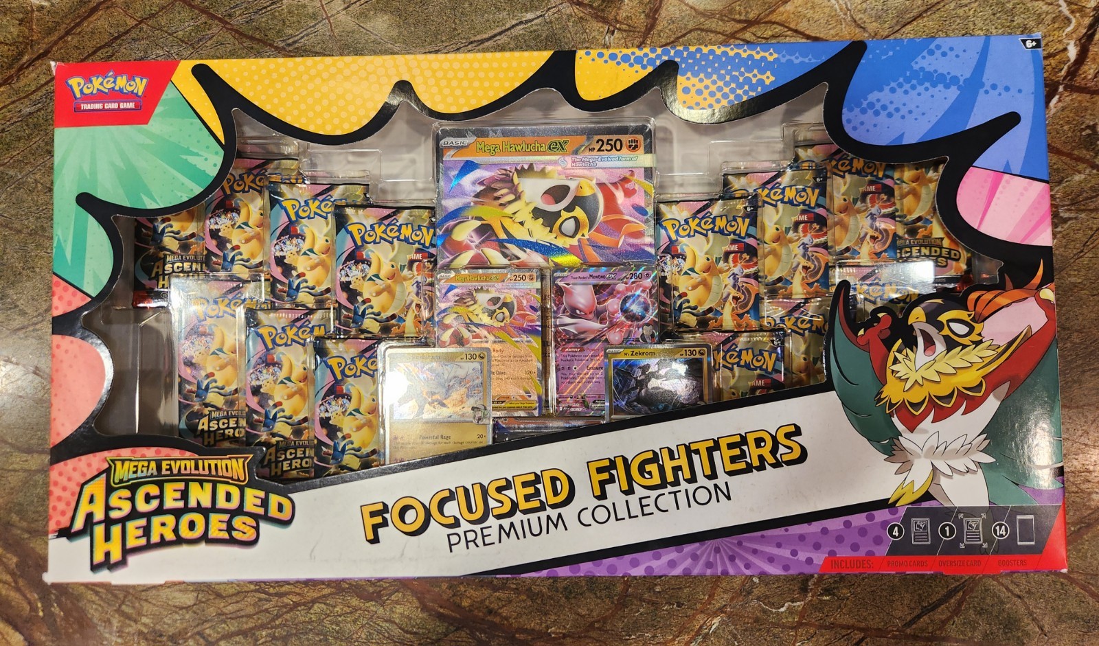 Pokemon Ascended Heroes Focused Fighters Premium Collection IN HAND SHIPS ASAP