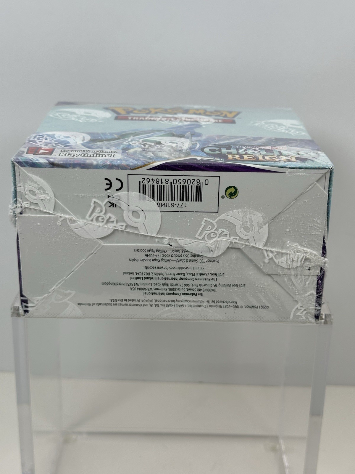 Pokemon Chilling Reign Booster Box Sealed (w/ Acrylic Case) TCG Sword & Shield