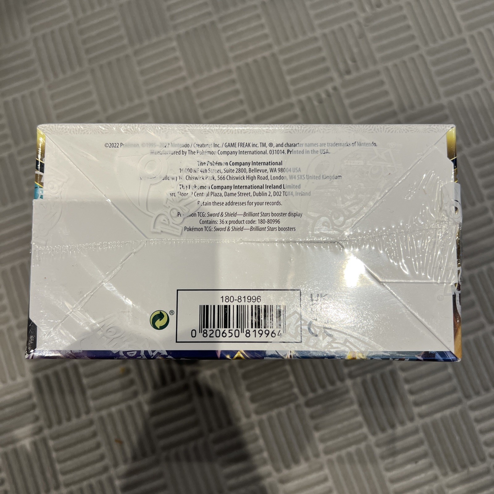 Pokemon TGC Brilliant Stars Booster Box 36 Packs Sealed Condition UK Seller