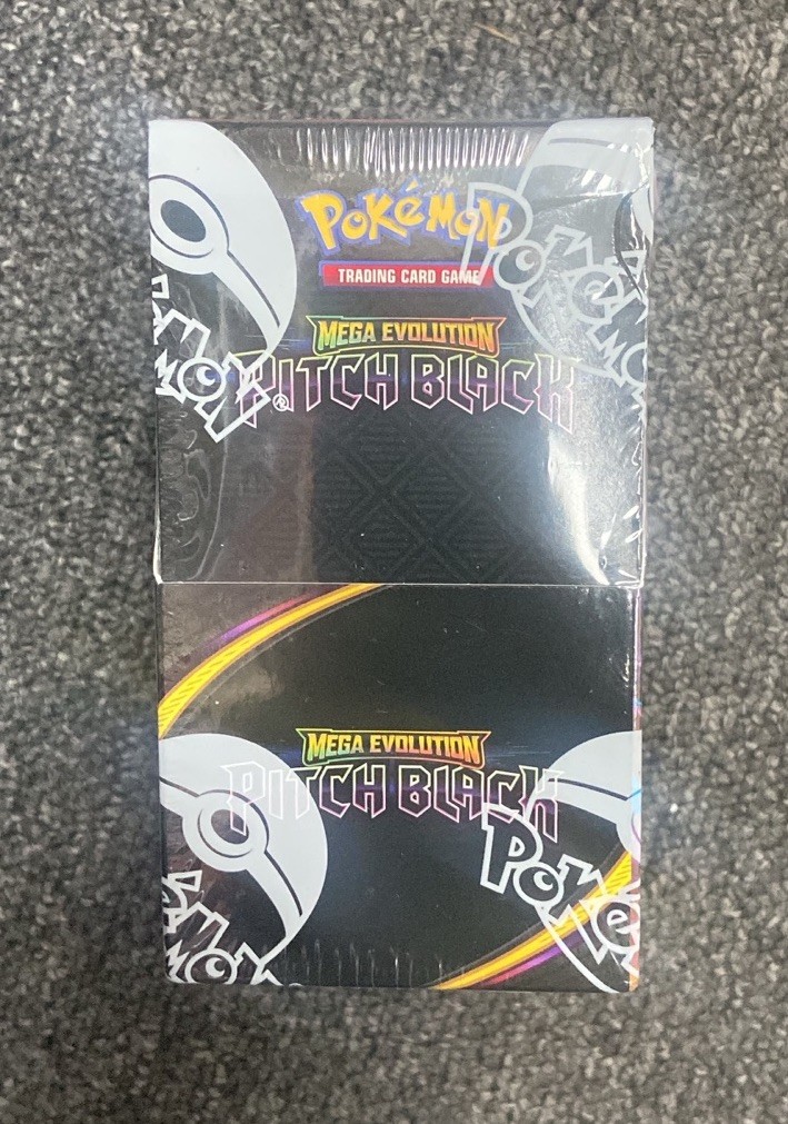 Pokemon Mega Evolution PITCH BLACK Half Booster Box 18 Packs – Sealed and New