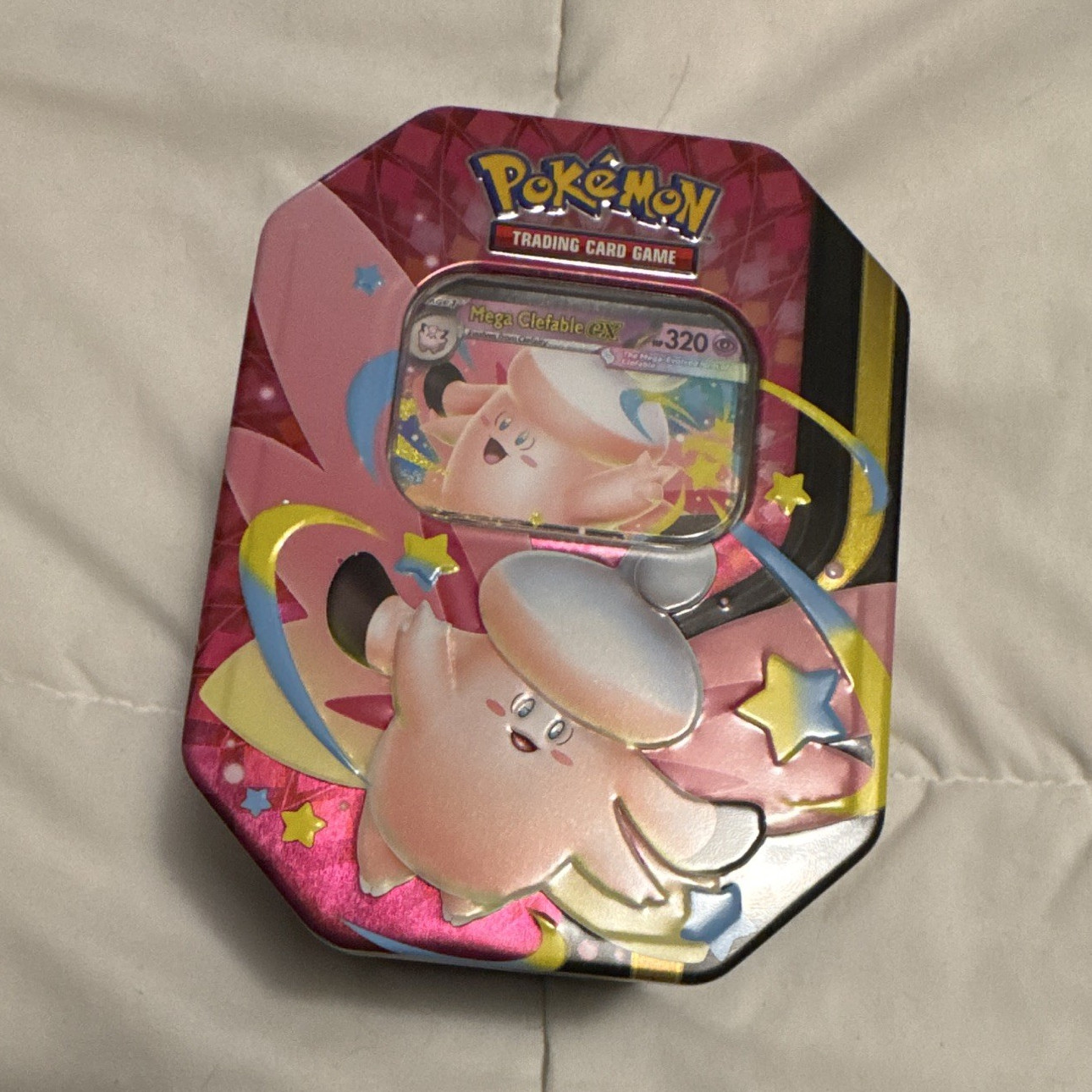 Pokémon TCG: Mega Evolution Mega Clefable ex Tin English 2024 (1 Card)