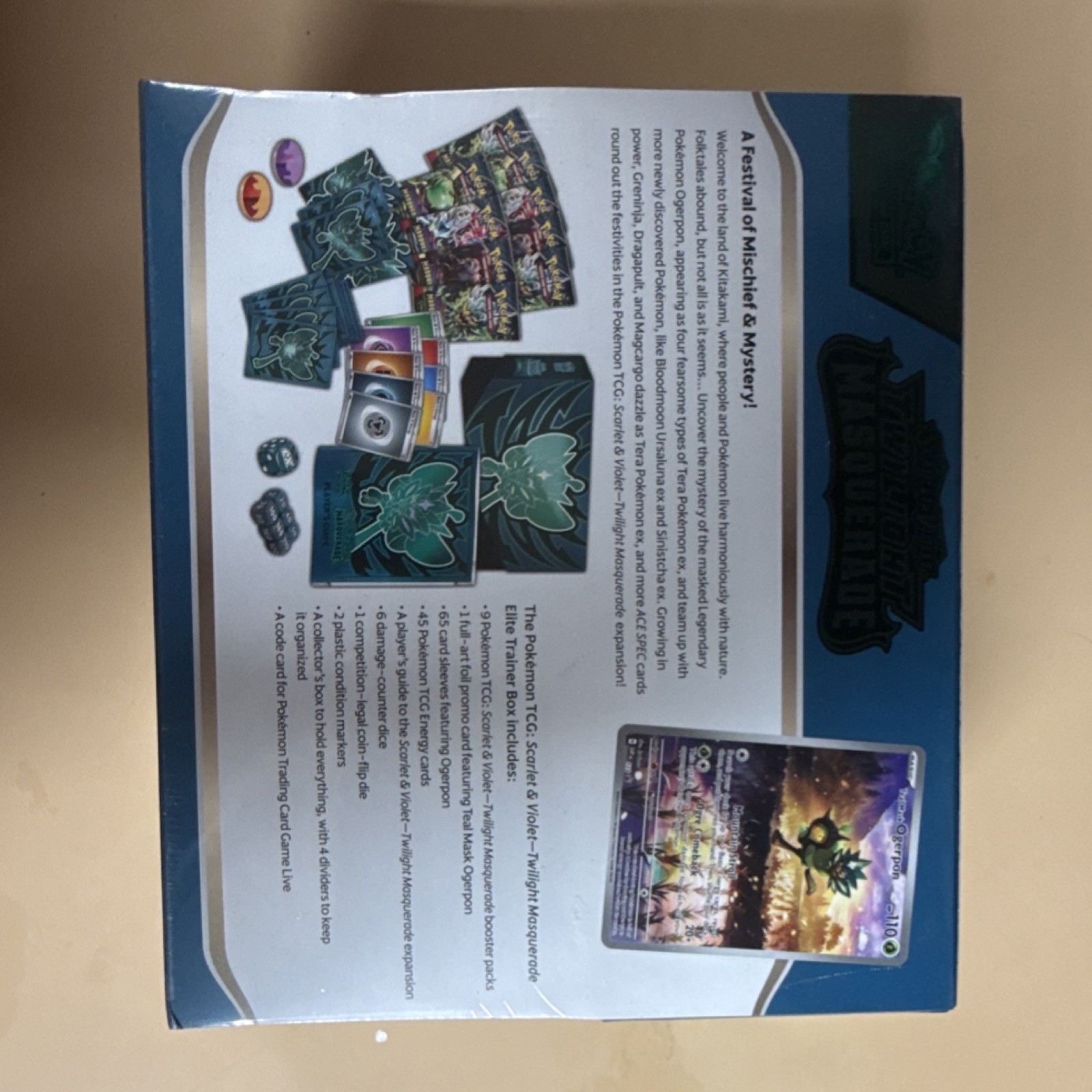 Pokémon TCG Twilight Masquerade Ogerpon Elite Trainer Box 2024 English