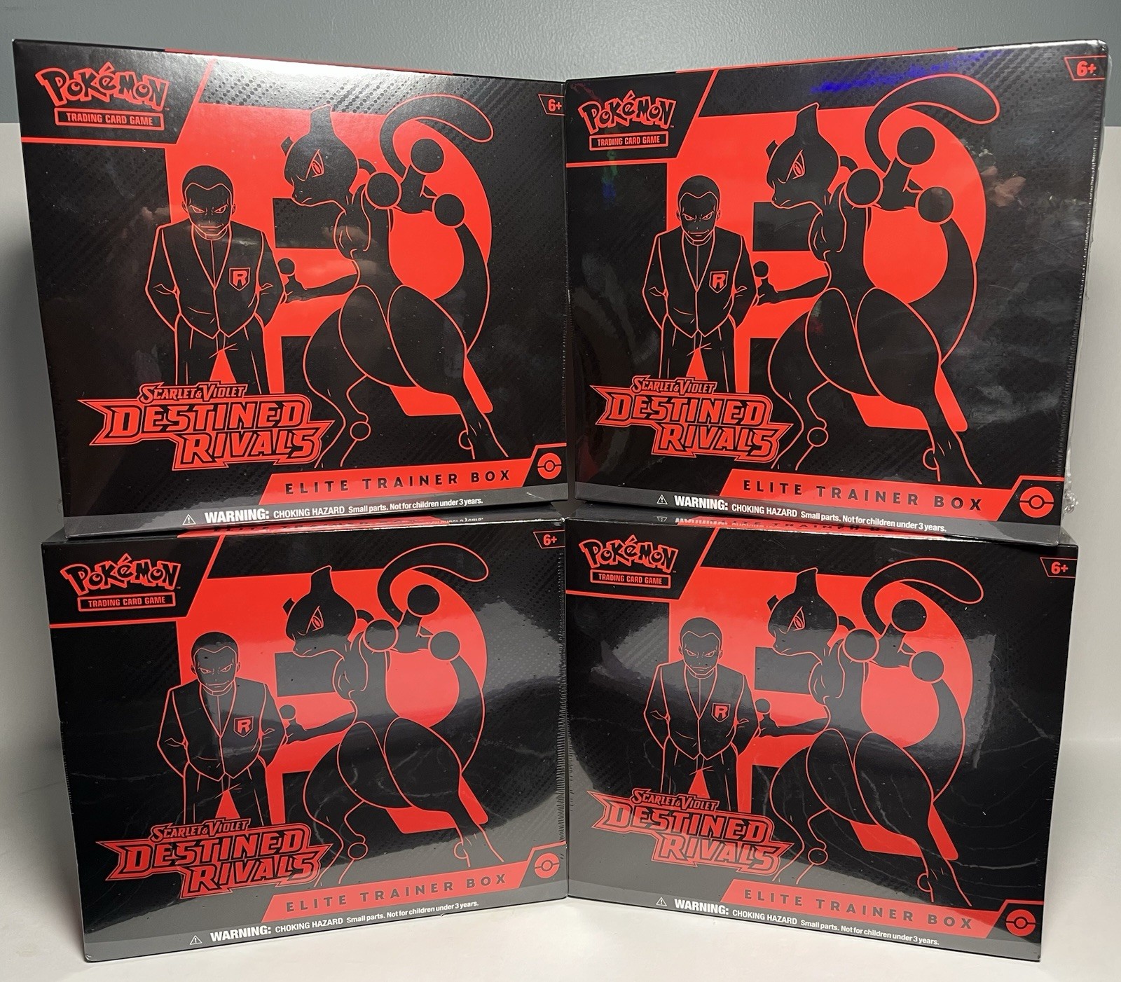 Pokémon TCG Scarlet & Violet Destined Rivals ETB – Factory Sealed SET OF 4