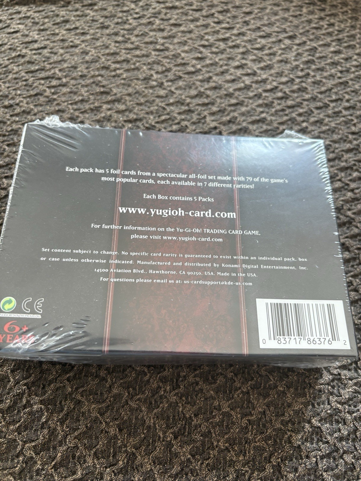 YU-Gi-OH! TCG: 25th Anniversary Rarity Collection 1st Edition Booster Box. A7